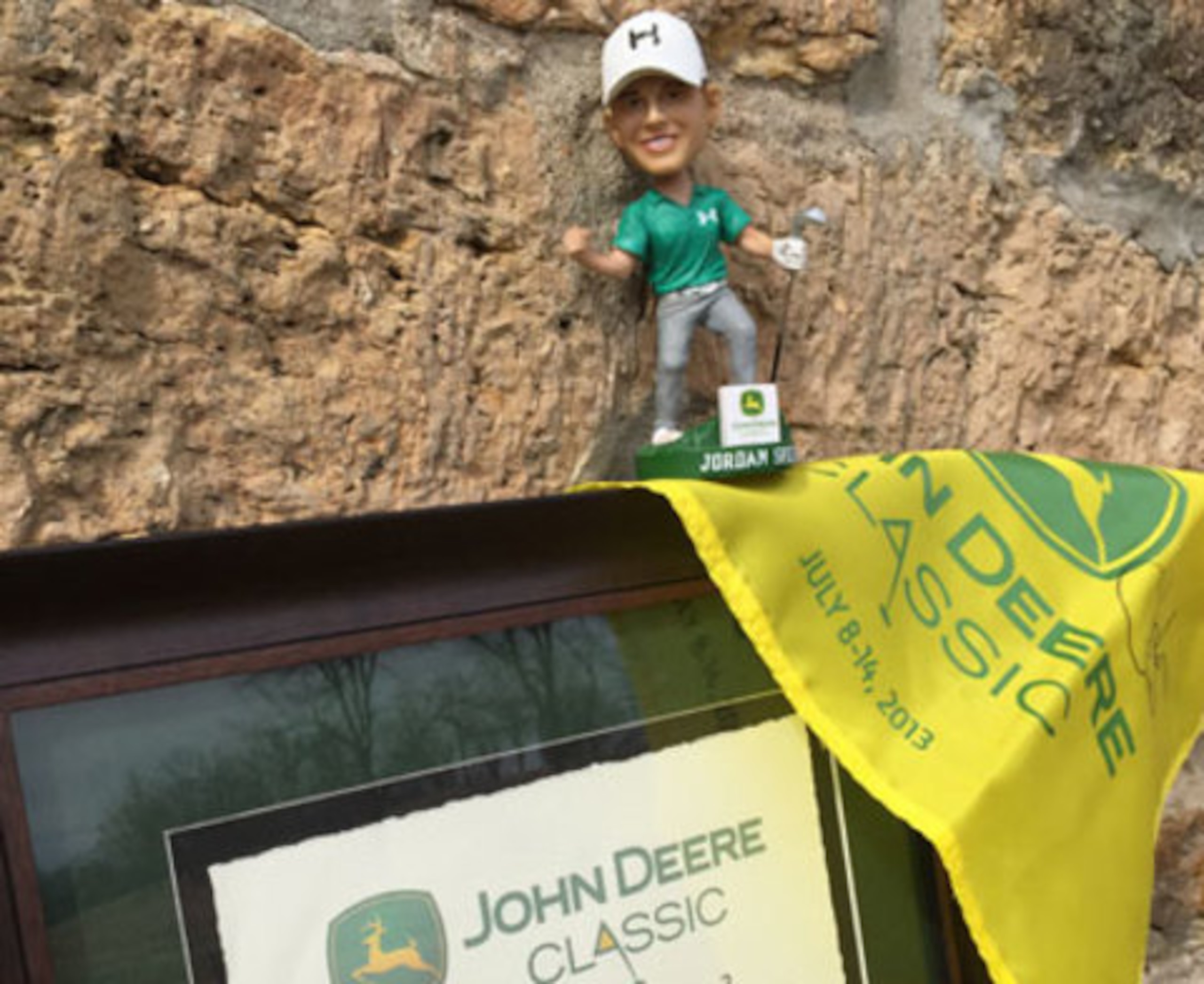 Charity package last year included a Jordan Spieth Bobblehead.