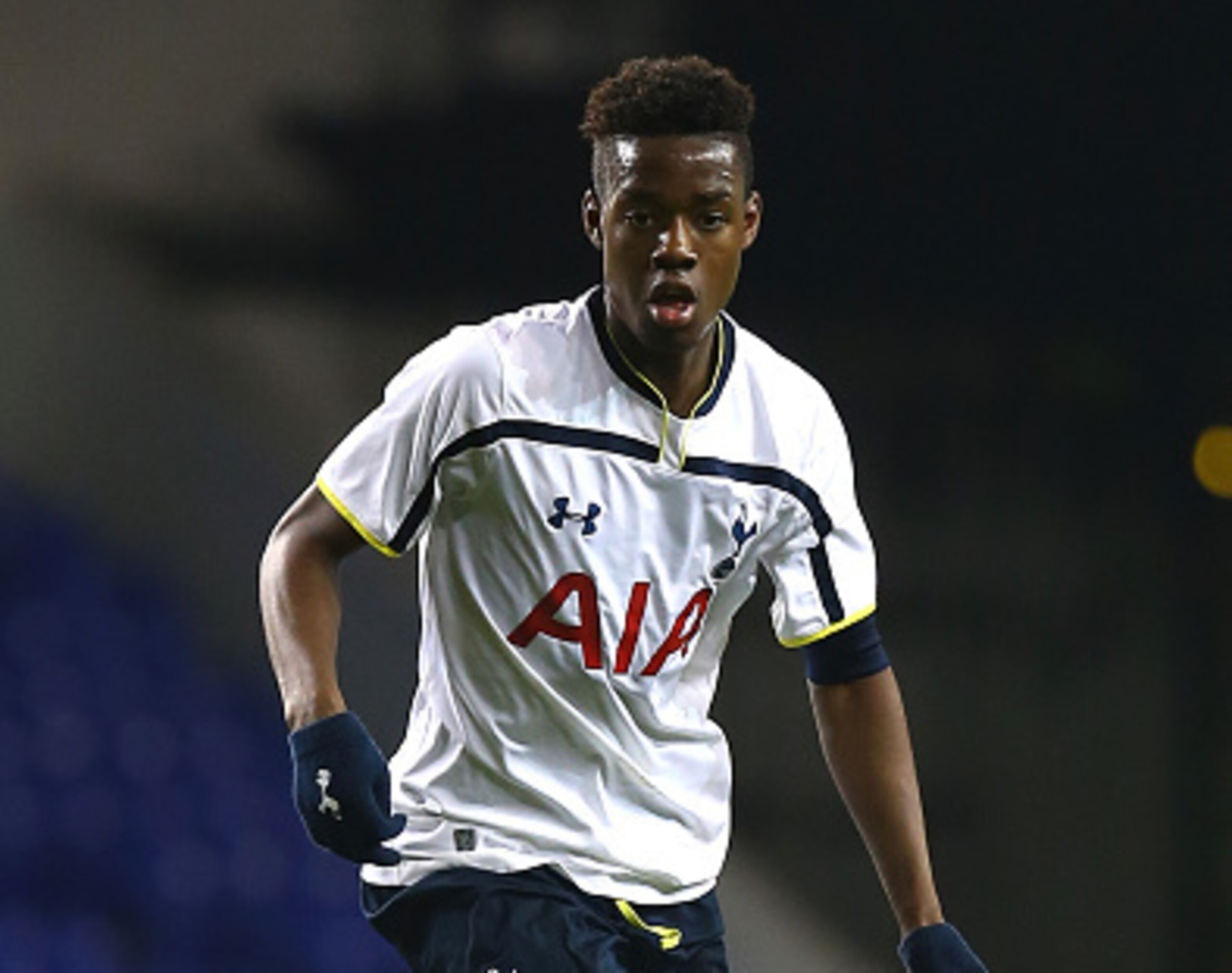 Josh Onomah in action during Tottenham's FA Youth Cup win over Manchester United last season.