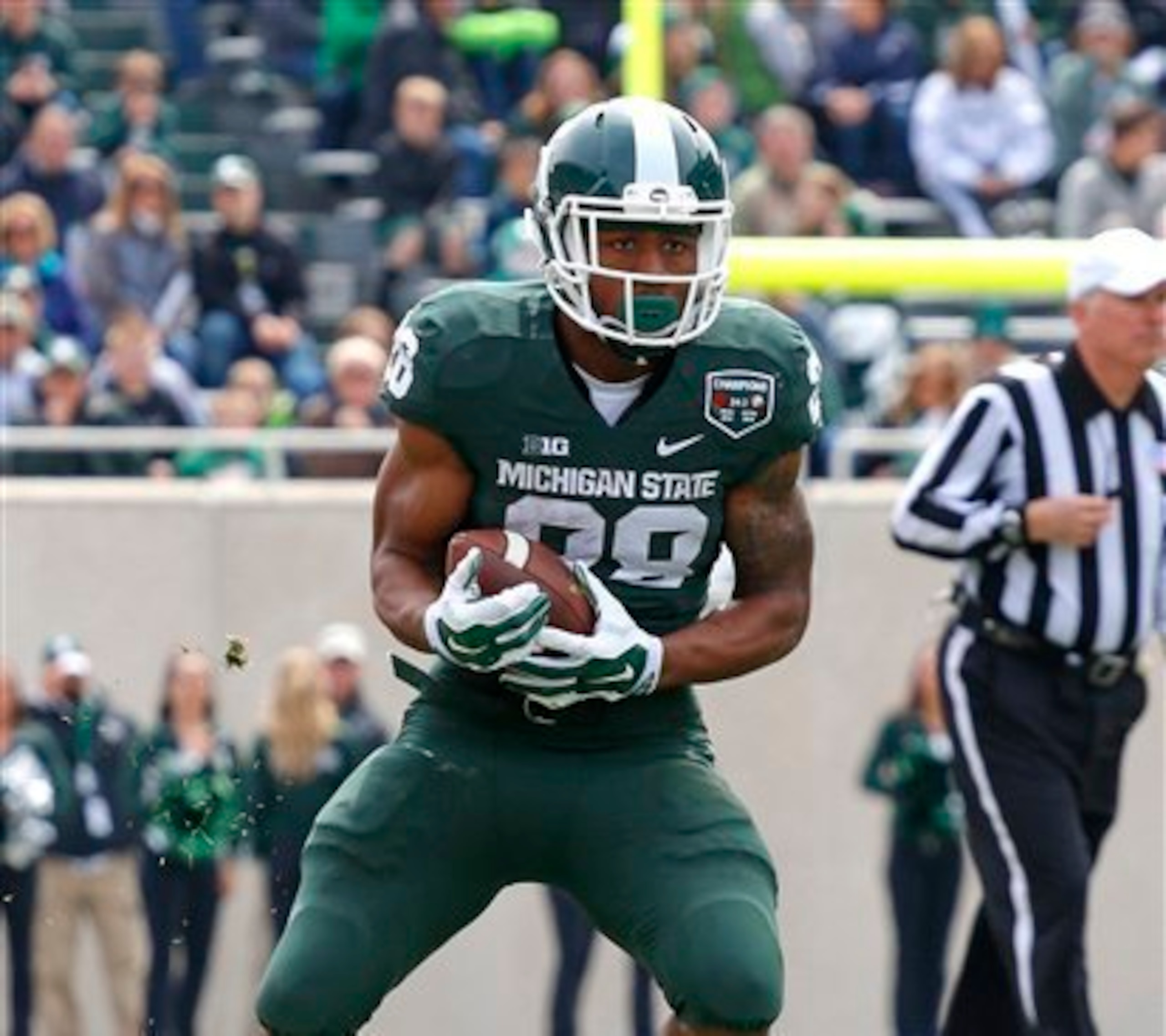 Madre London could emerge as the top tailback in Michigan State's backfield this fall. Madre London could emerge as the top tailback in Michigan State's backfield this fall.