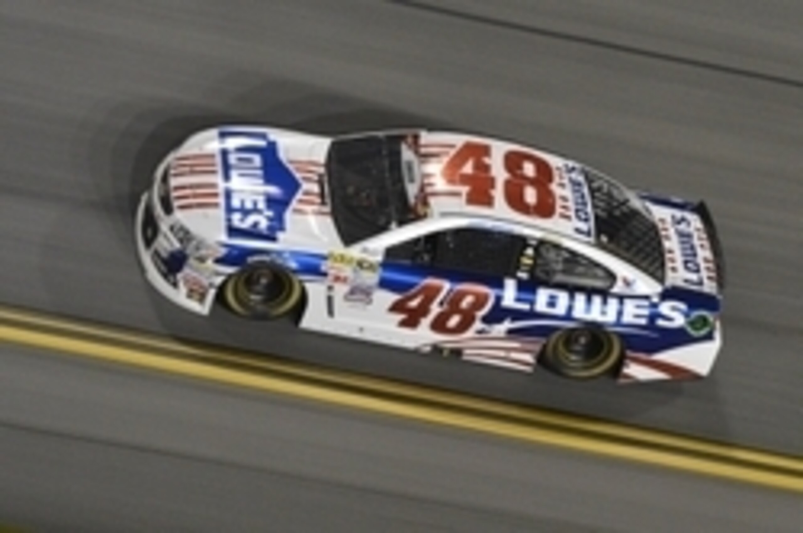 Jimmie Johnson kept his star-spangled car clean on the Fourth of July weekend.