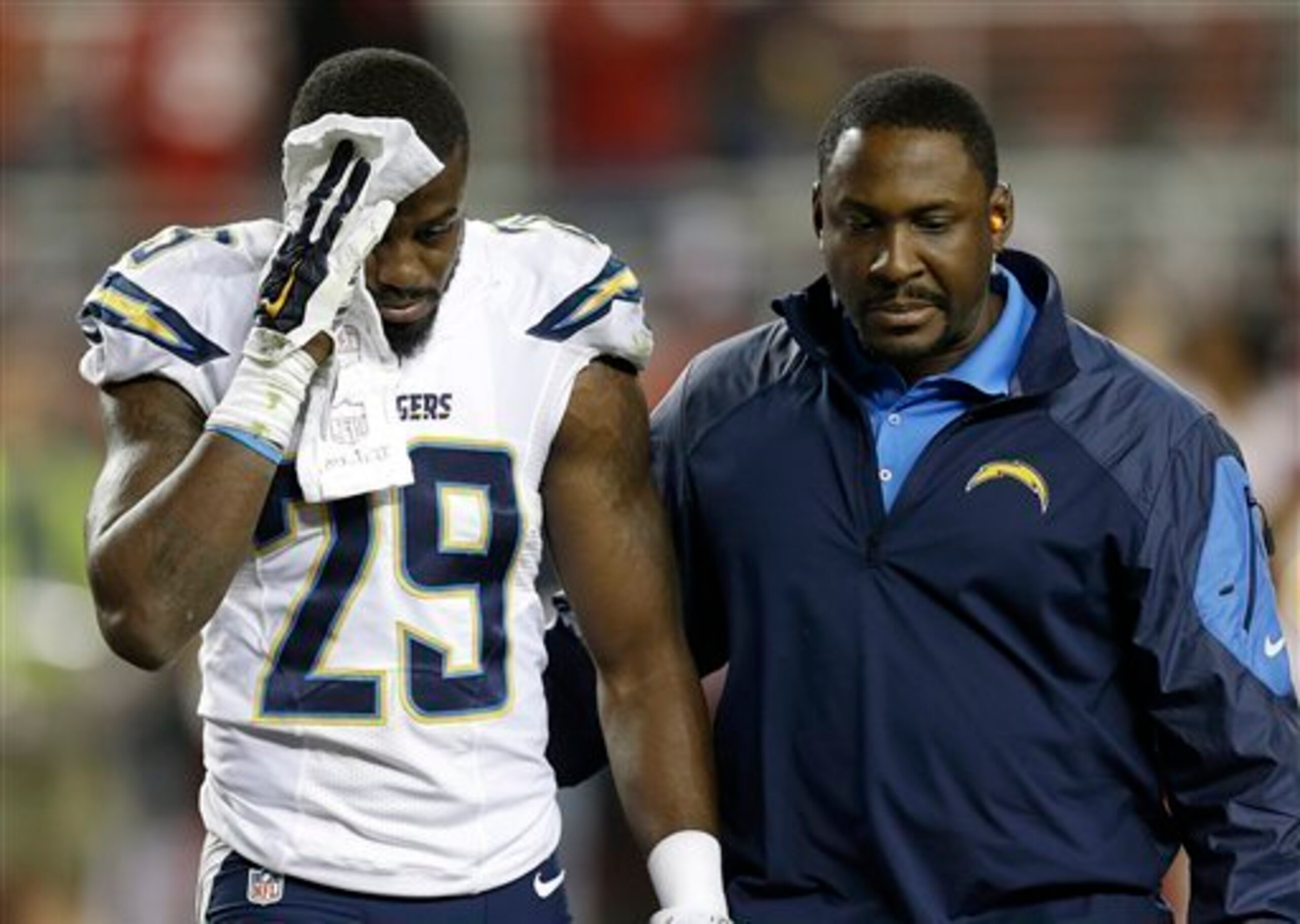 Cornerback Shareece Wright had a forgettable effort with the Chargers in 2013 and 2014.