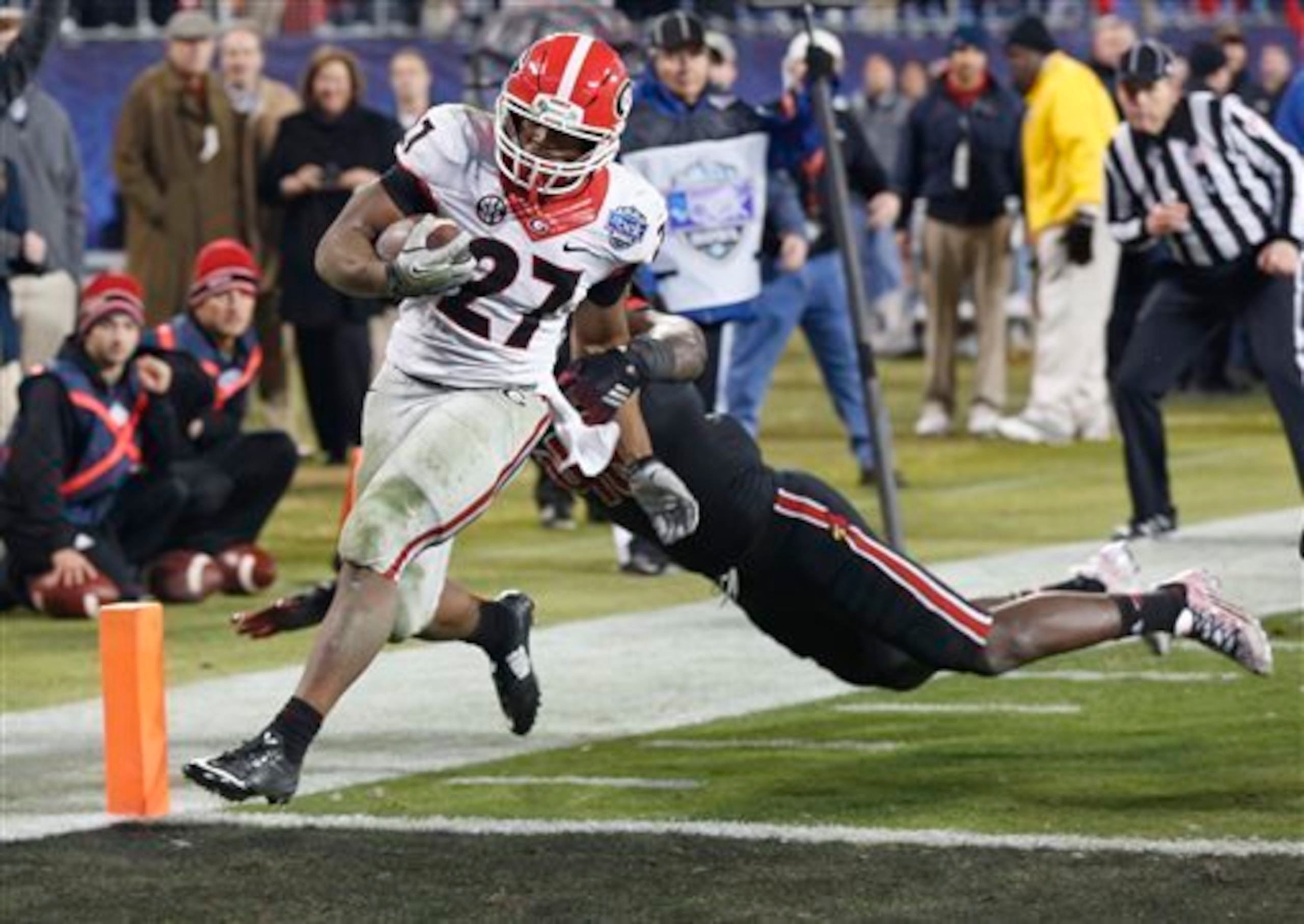 Nick Chubb enjoyed a special freshman season in the Georgia backfield. Nick Chubb enjoyed a special freshman season in the Georgia backfield.