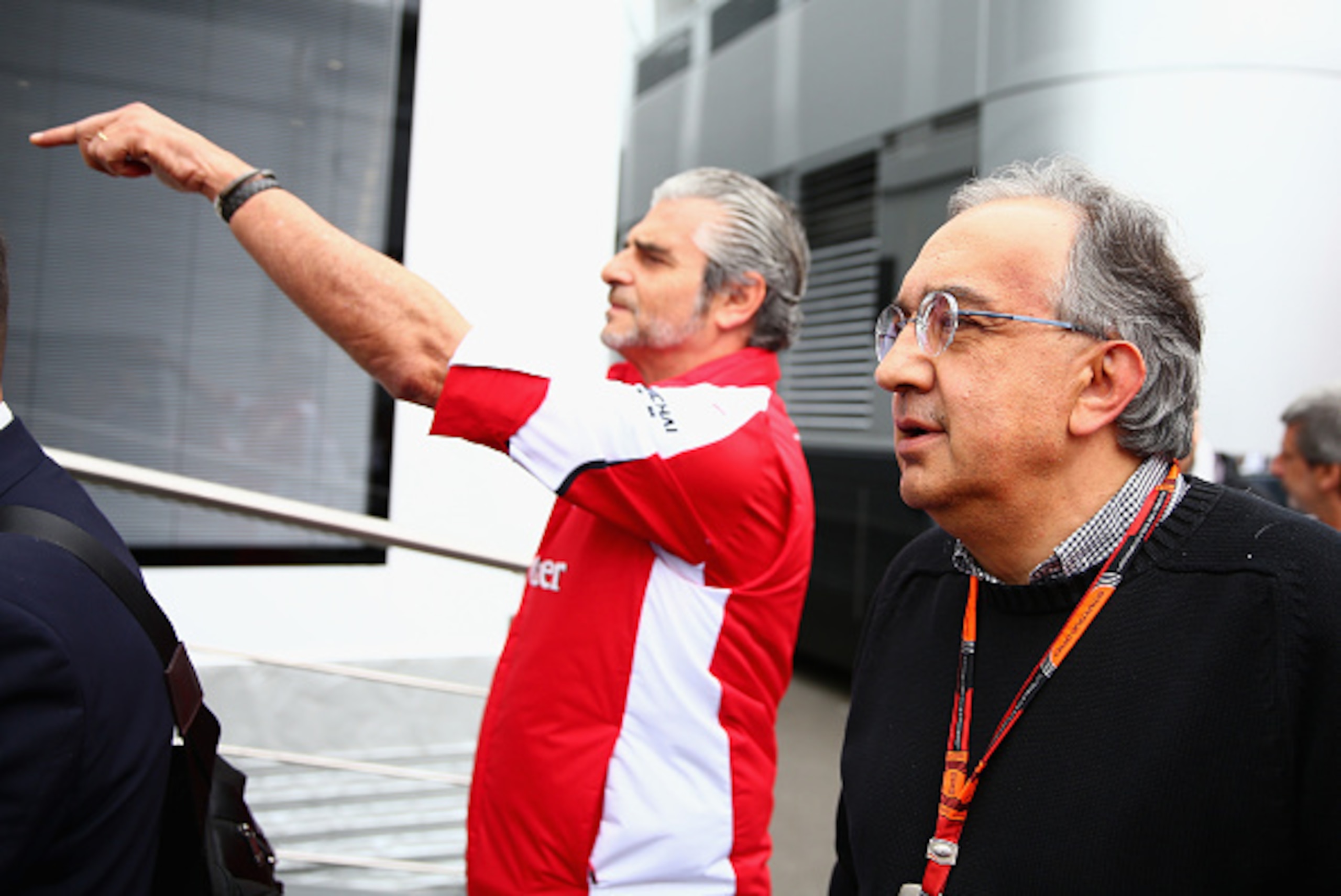 Maurizio Arrivabene with his boss, Sergio Marchionne.
