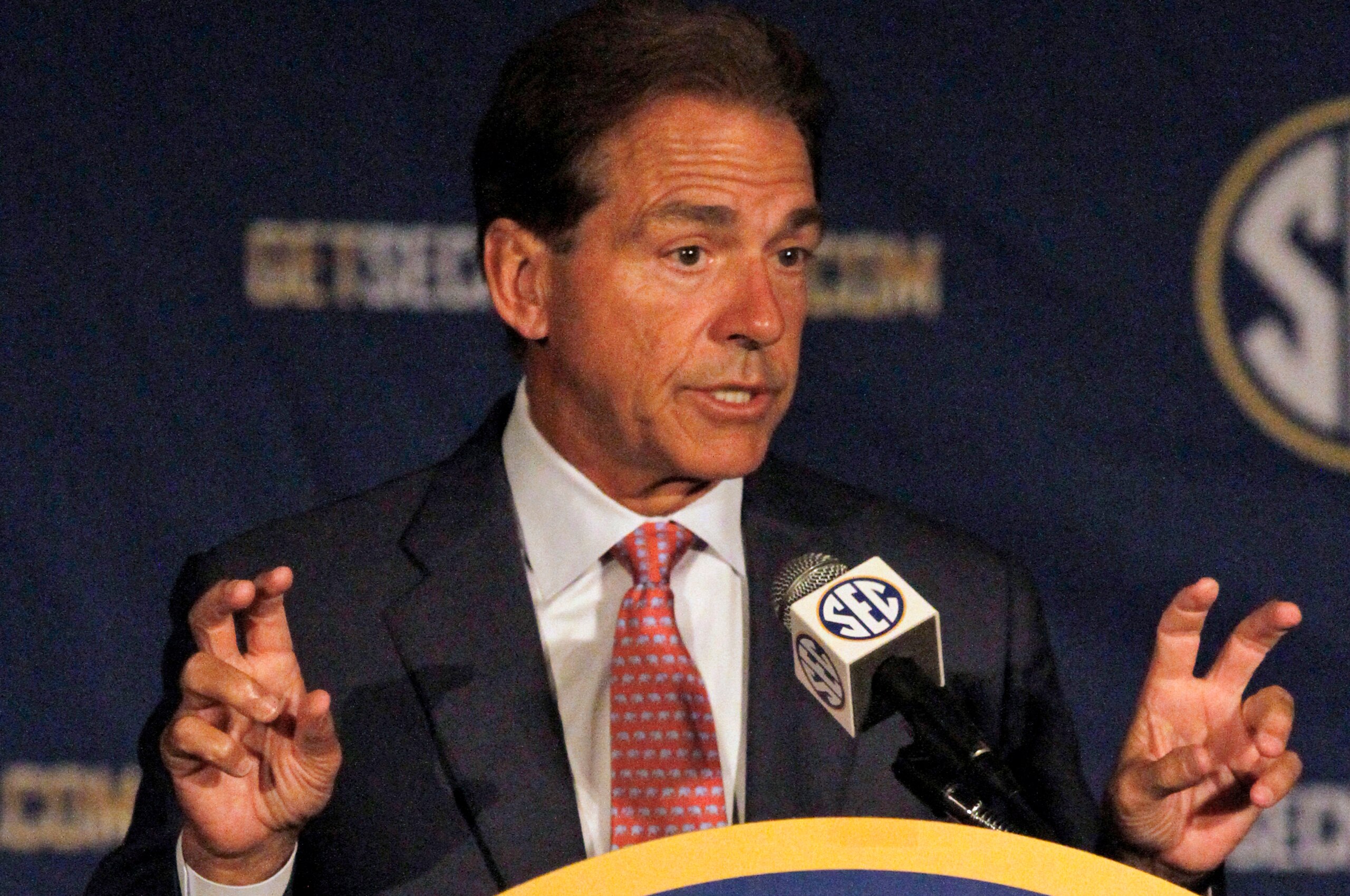 Alabama head coach Nick Saban