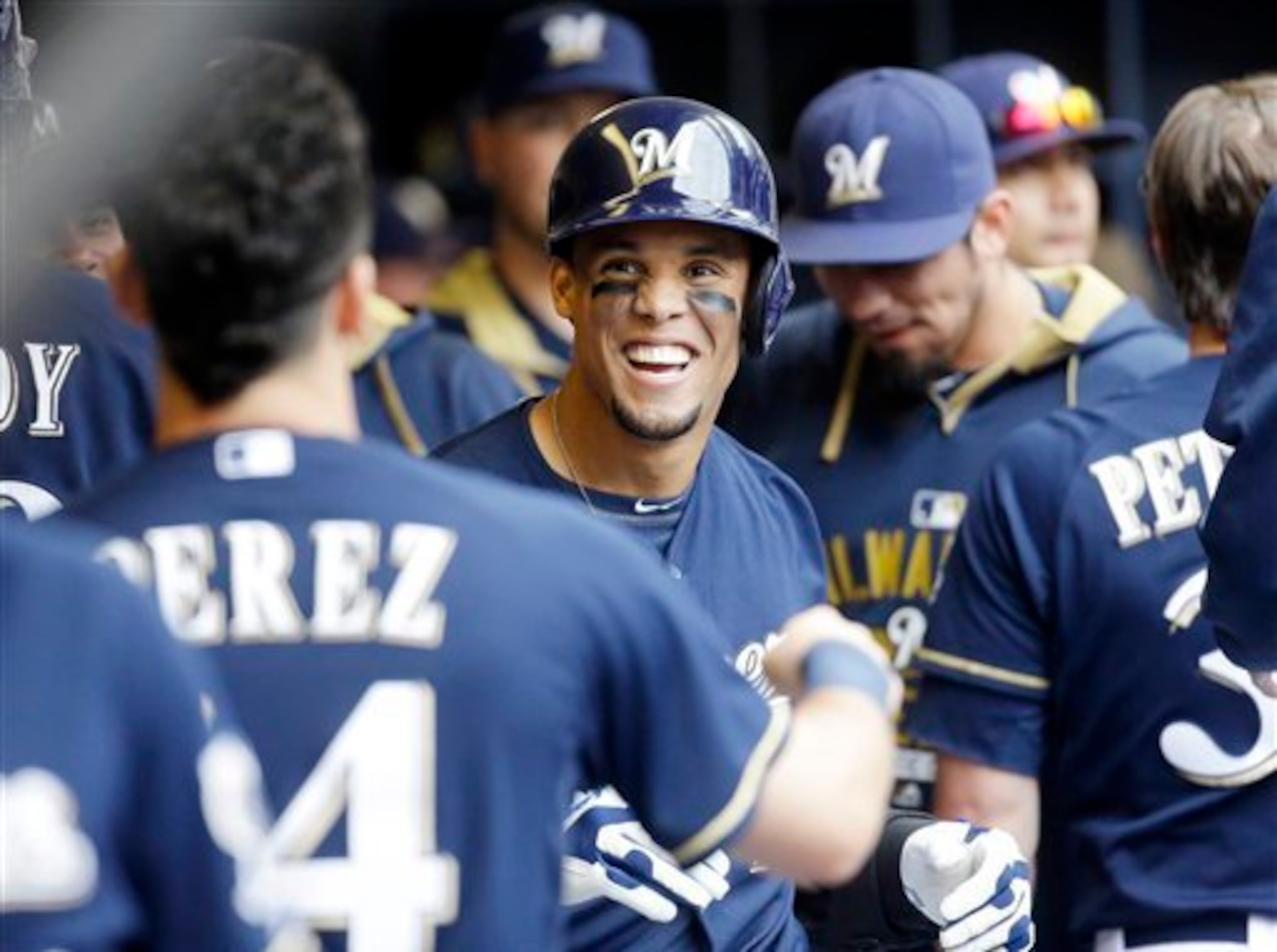 Carlos Gomez is one of many Brewers with trade value.
