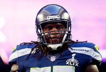 Former Seattle Seahawks guard James Carpenter (above) was the only big-name addition to the Jets' offensive line this offseason.