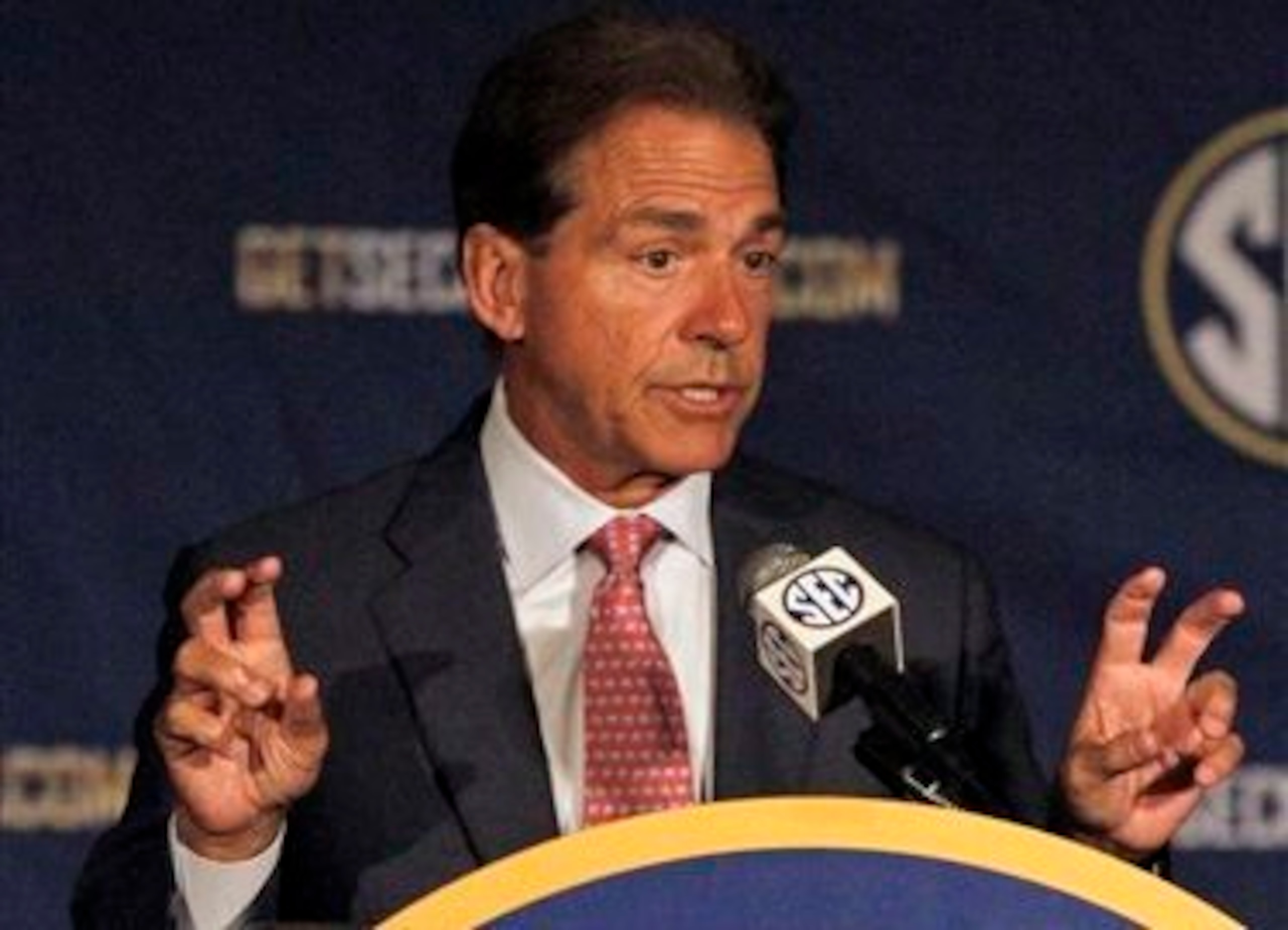 Alabama head coach Nick Saban