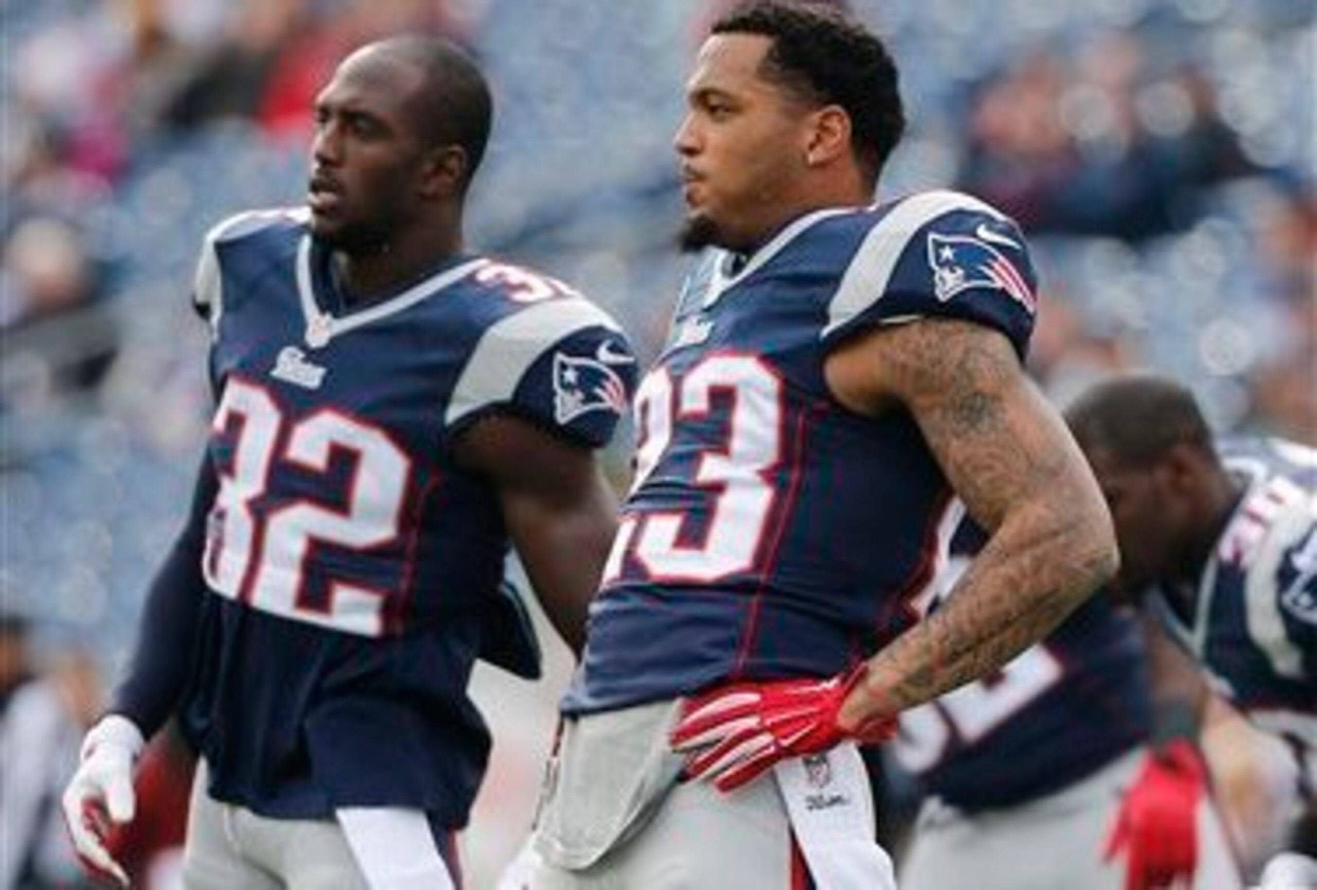 Devin McCourty (32, left) and Patrick Chung (23, right) should be the starting safeties for the Patriots in 2015. Devin McCourty (32, left) and Patrick Chung (23, right) should be the starting safeties for the Patriots in 2015.