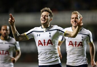 Mason came off the bench to score a vital goal in Tottenham's Capital One Cup match with Nottingham Forest, his first for the club.