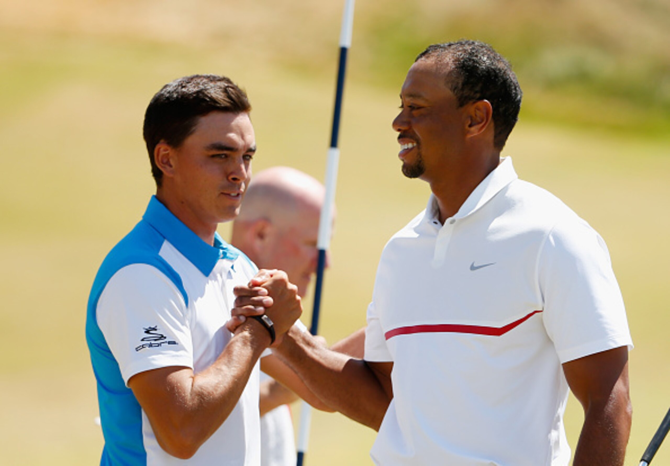 Rickie Fowler (left) and Tiger Woods (right) were non-factors at the U.S. Open.