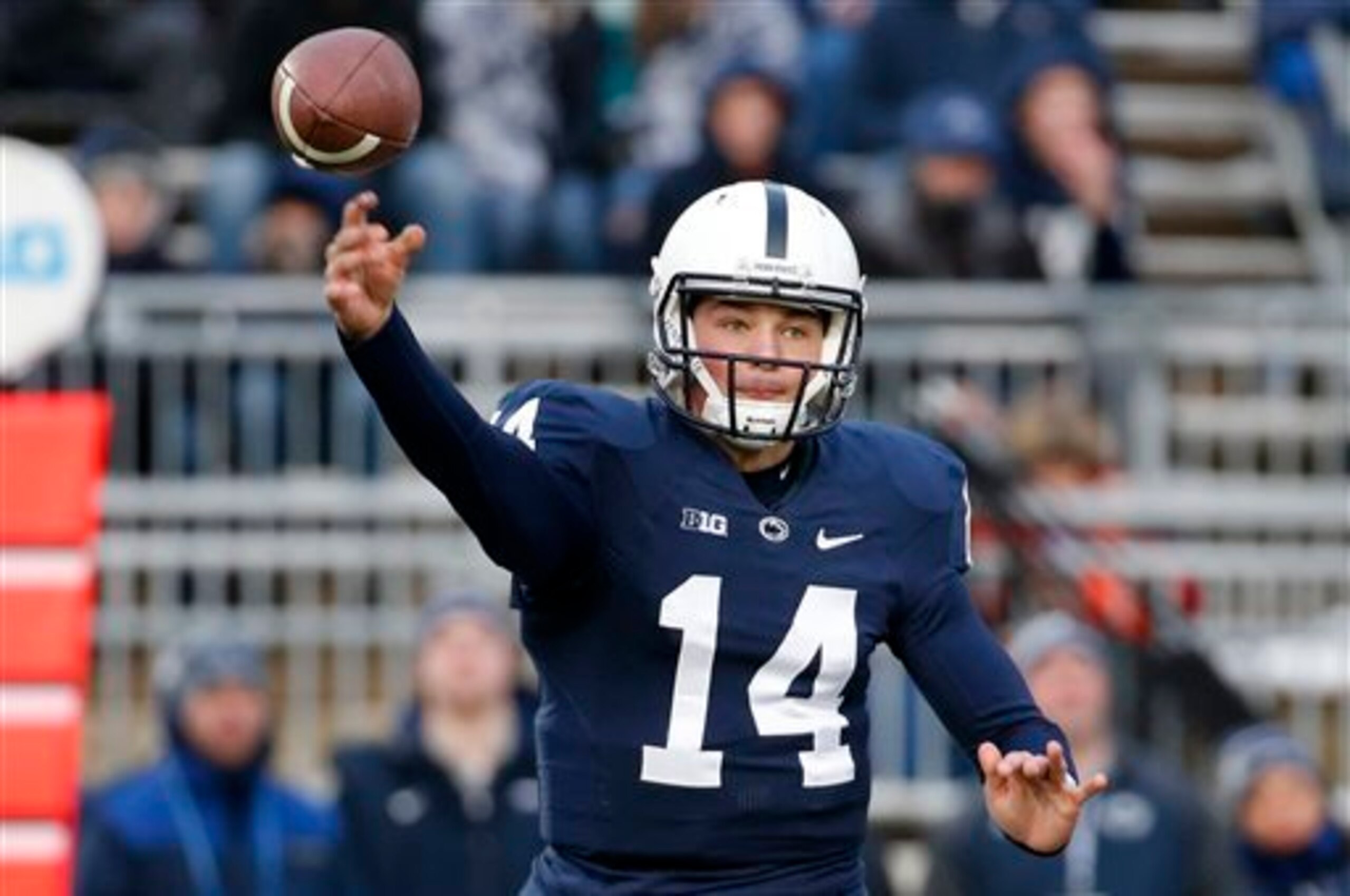 Christian Hackenberg's stats were down last fall, but his potential remains. Christian Hackenberg's stats were down last fall, but his potential remains.