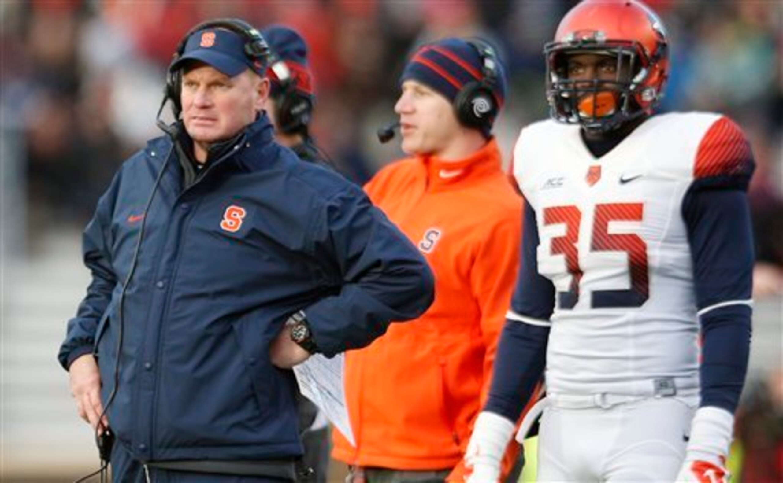 HC Scott Shafer (left)