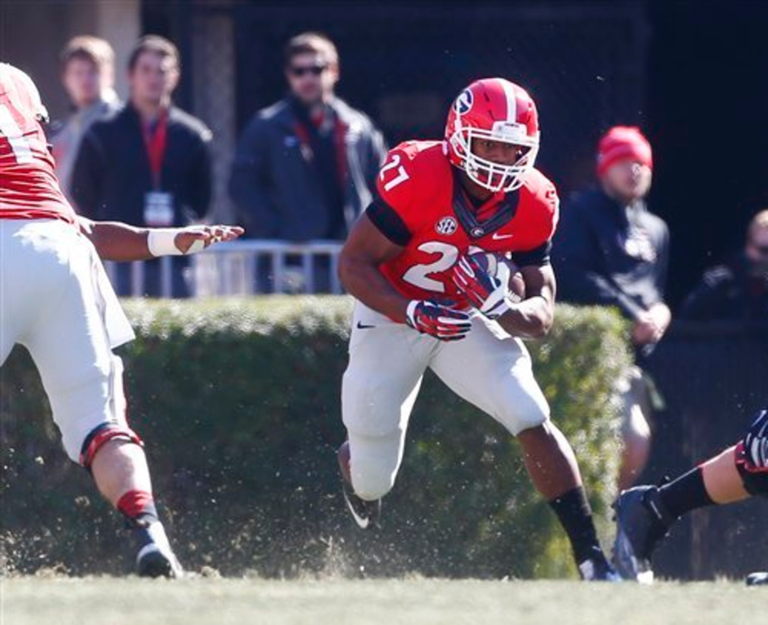 Chubb making a man miss in space.