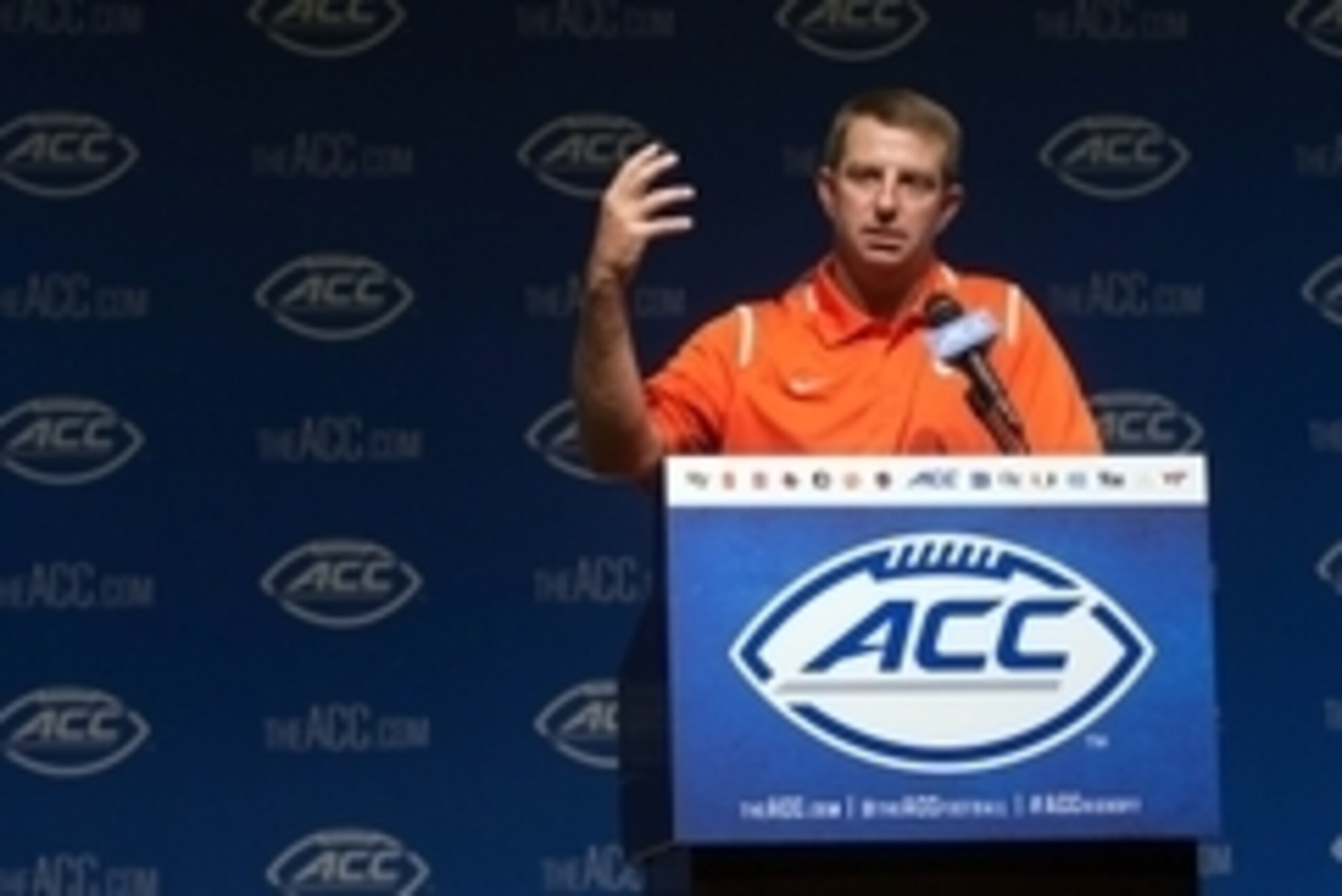 Clemson head coach Dabo Swinney