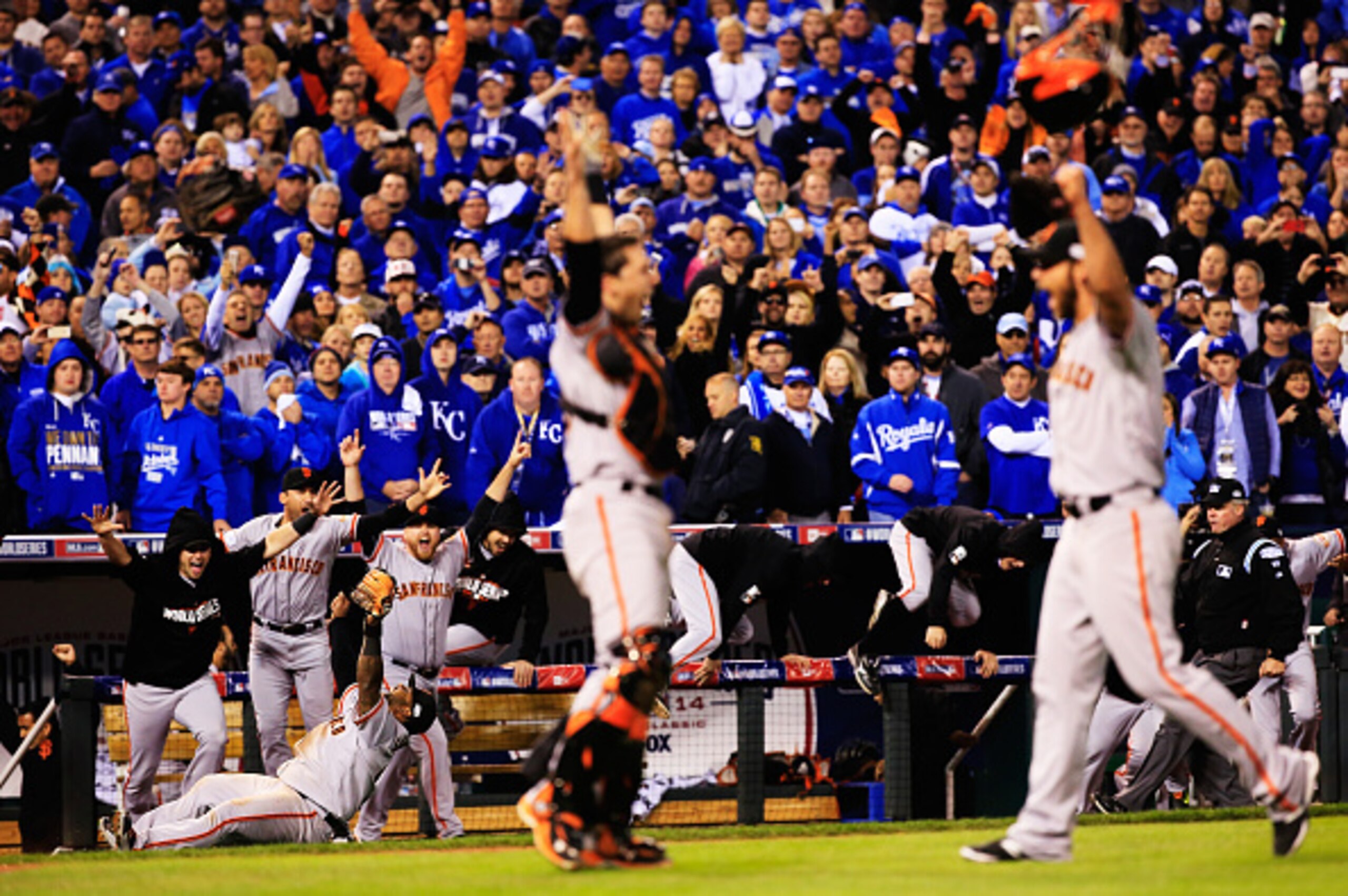 The 2014 World Series featured two wild-card teams in the Giants and Royals.