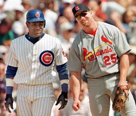 Sammy Sosa's and Mark McGwire's chase for the single-season home run record in 1998 coincided with baseball's infamous steroid era.