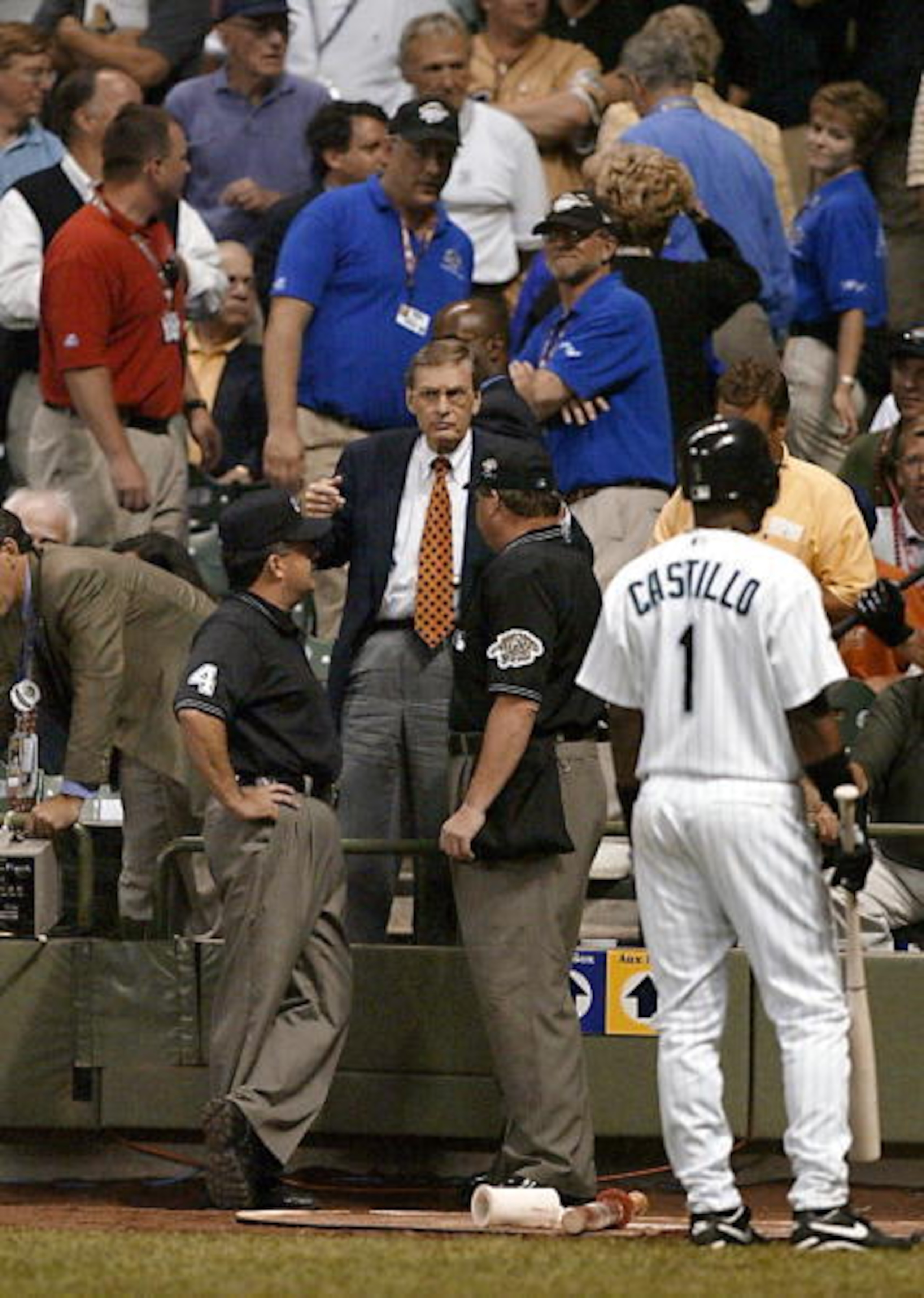 Bud Selig called a tie at the 2002 All-Star Game after both teams ran out of substitute players.