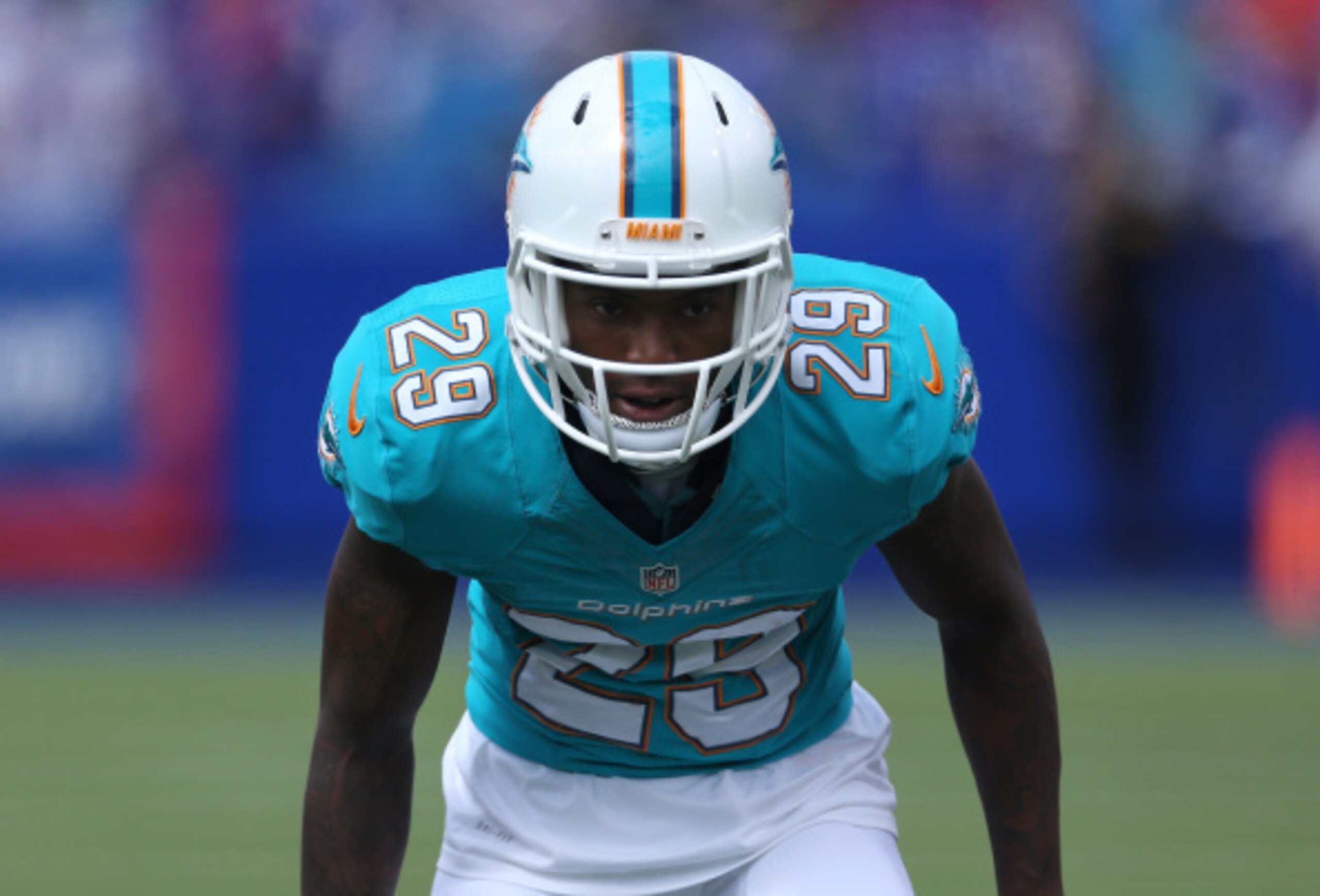 Cornerback Will Davis (29, above) will be competing with several veterans for playing time in the Dolphins secondary.