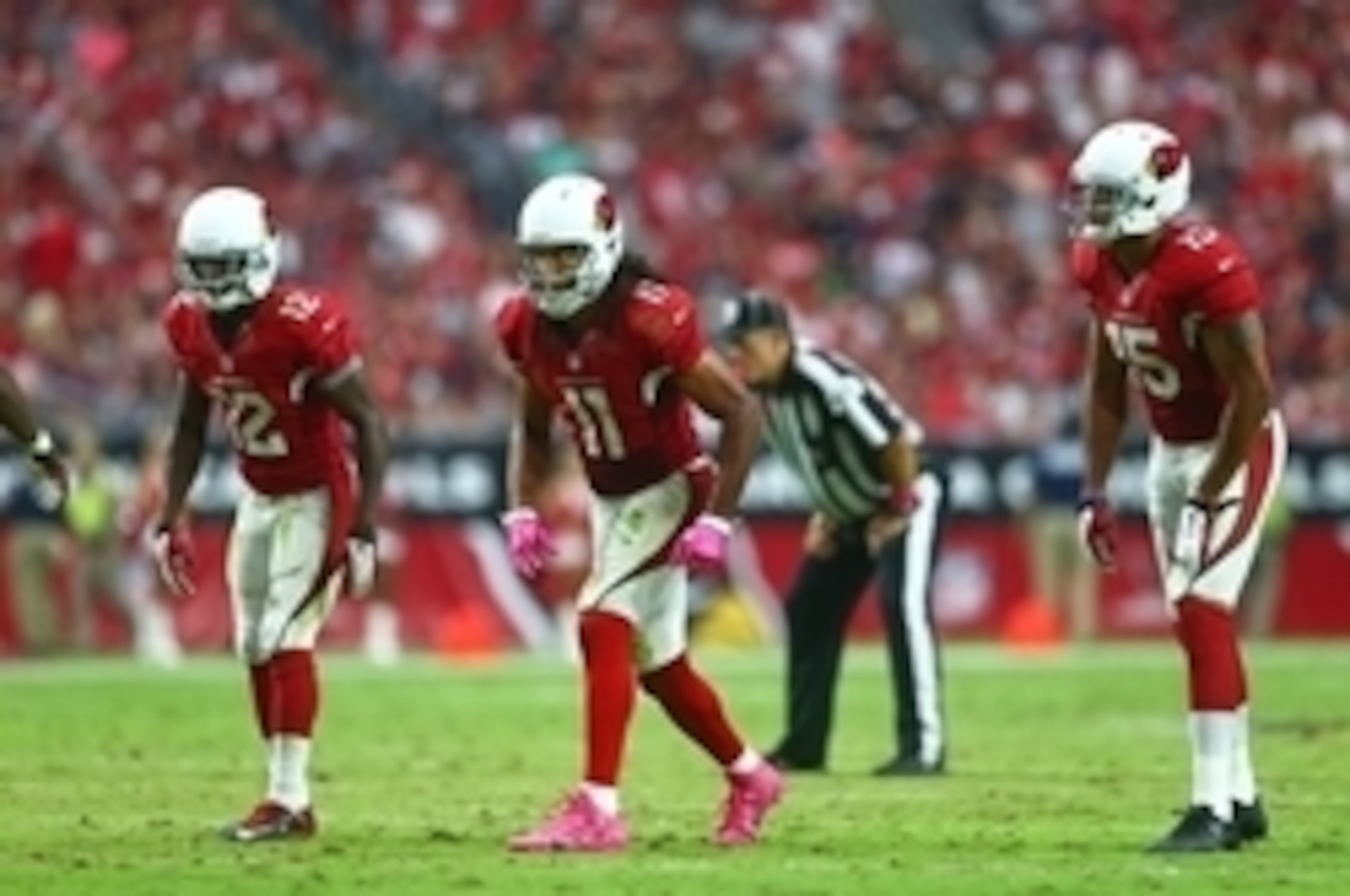 Brown (No. 12), Larry Fitzgerald (No. 11) and Floyd (No. 15) are all in line for improved performances if Carson Palmer stays healthy.