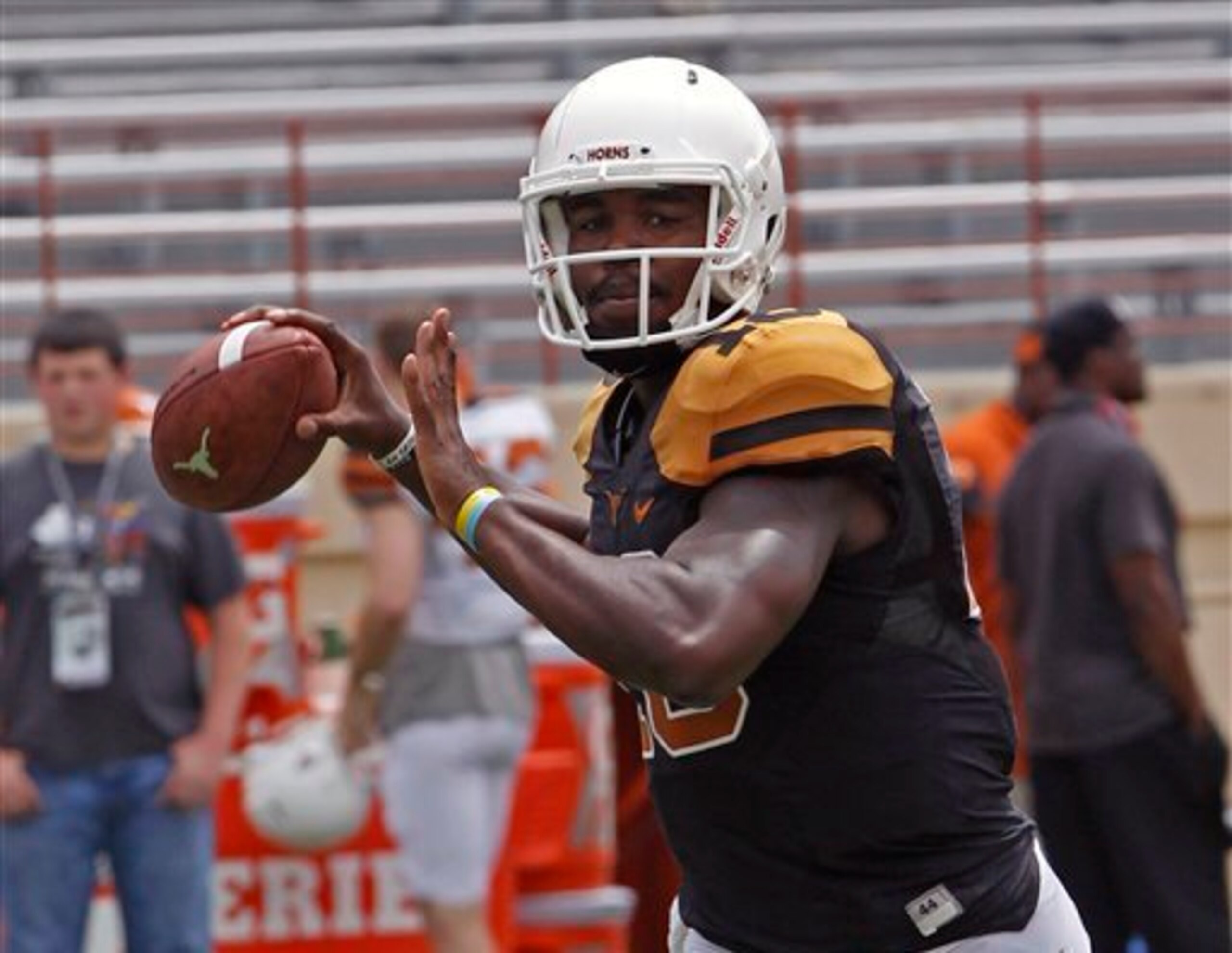 Tyrone Swoopes will be pushed for his starting role this fall. Tyrone Swoopes will be pushed for his starting role this fall.