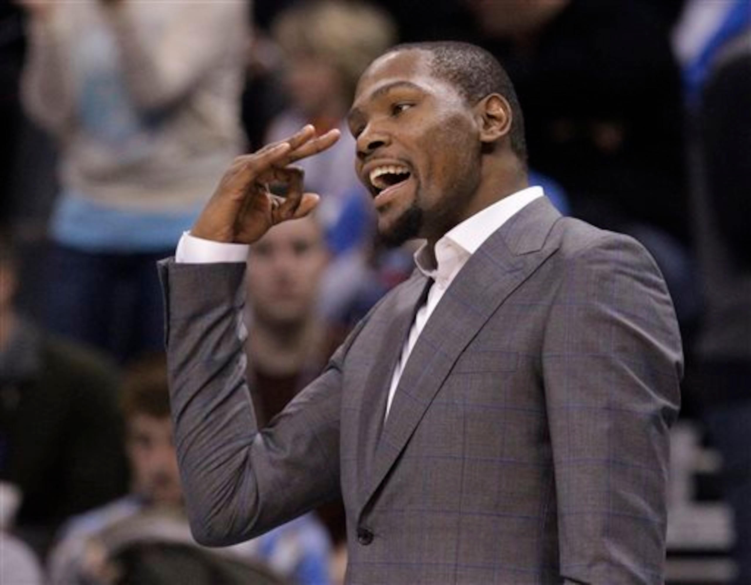 Kevin Durant spent far too much time in a suit last season due to injuries. Kevin Durant spent far too much time in a suit last season due to injuries.