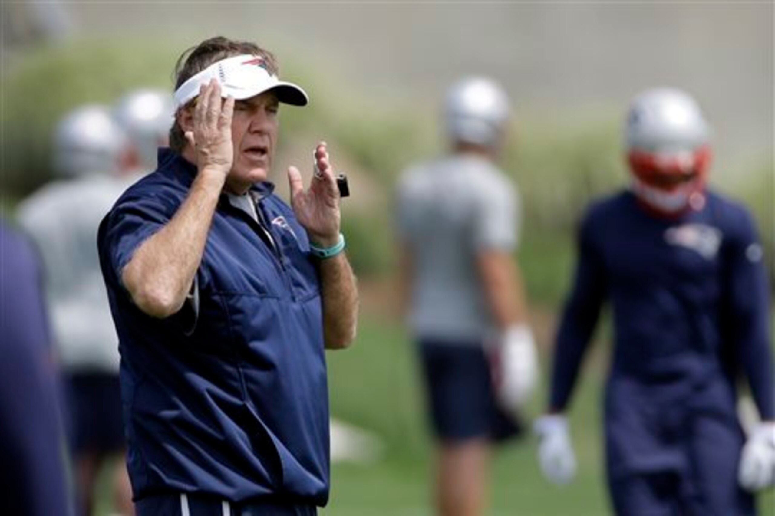 New England Patriots head coach Bill Belichick (left) is ready to kick off another summer of fun.