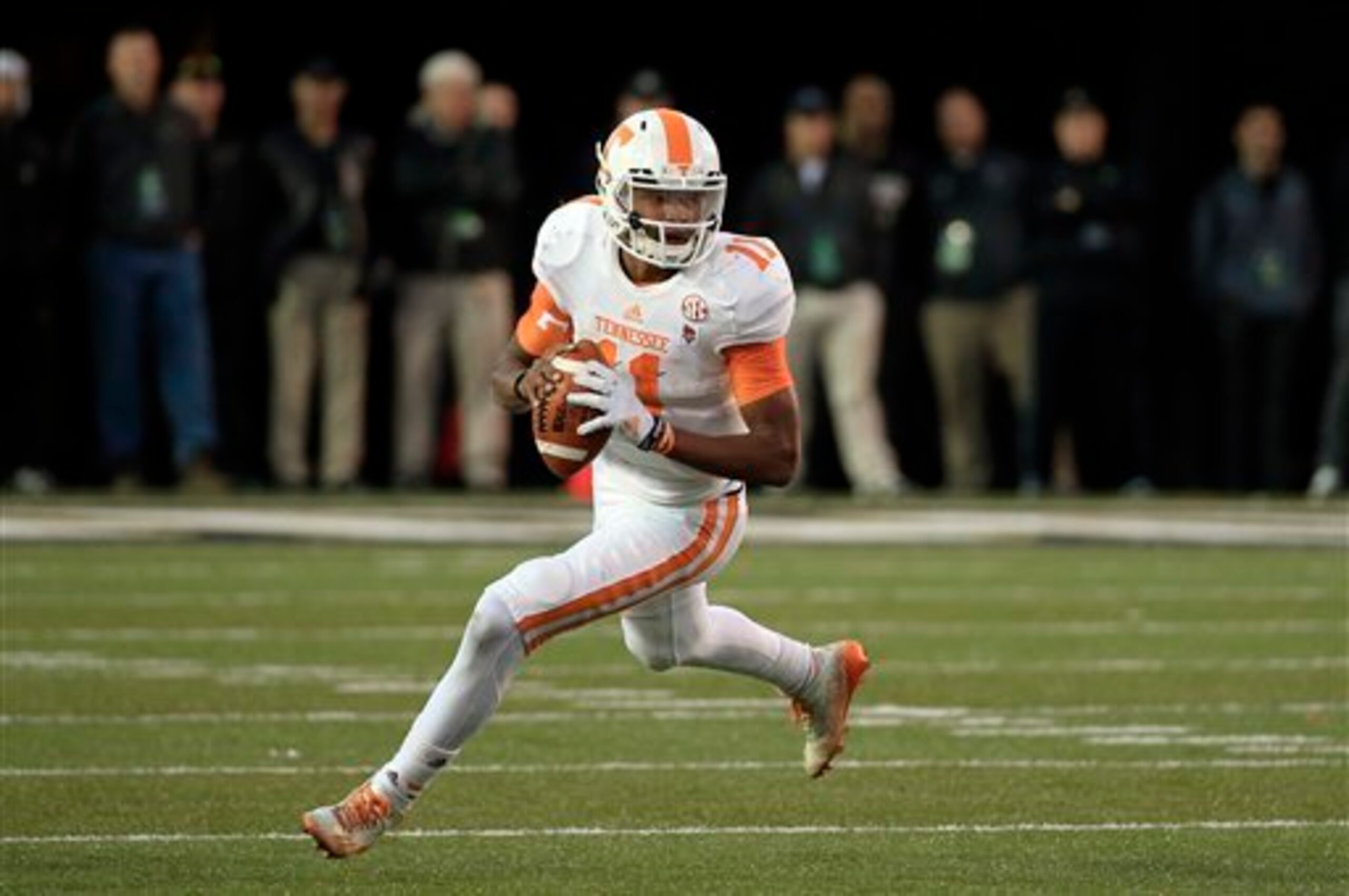 Dobbs can hurt defenses in multiple fashions. Dobbs can hurt defenses in multiple fashions.