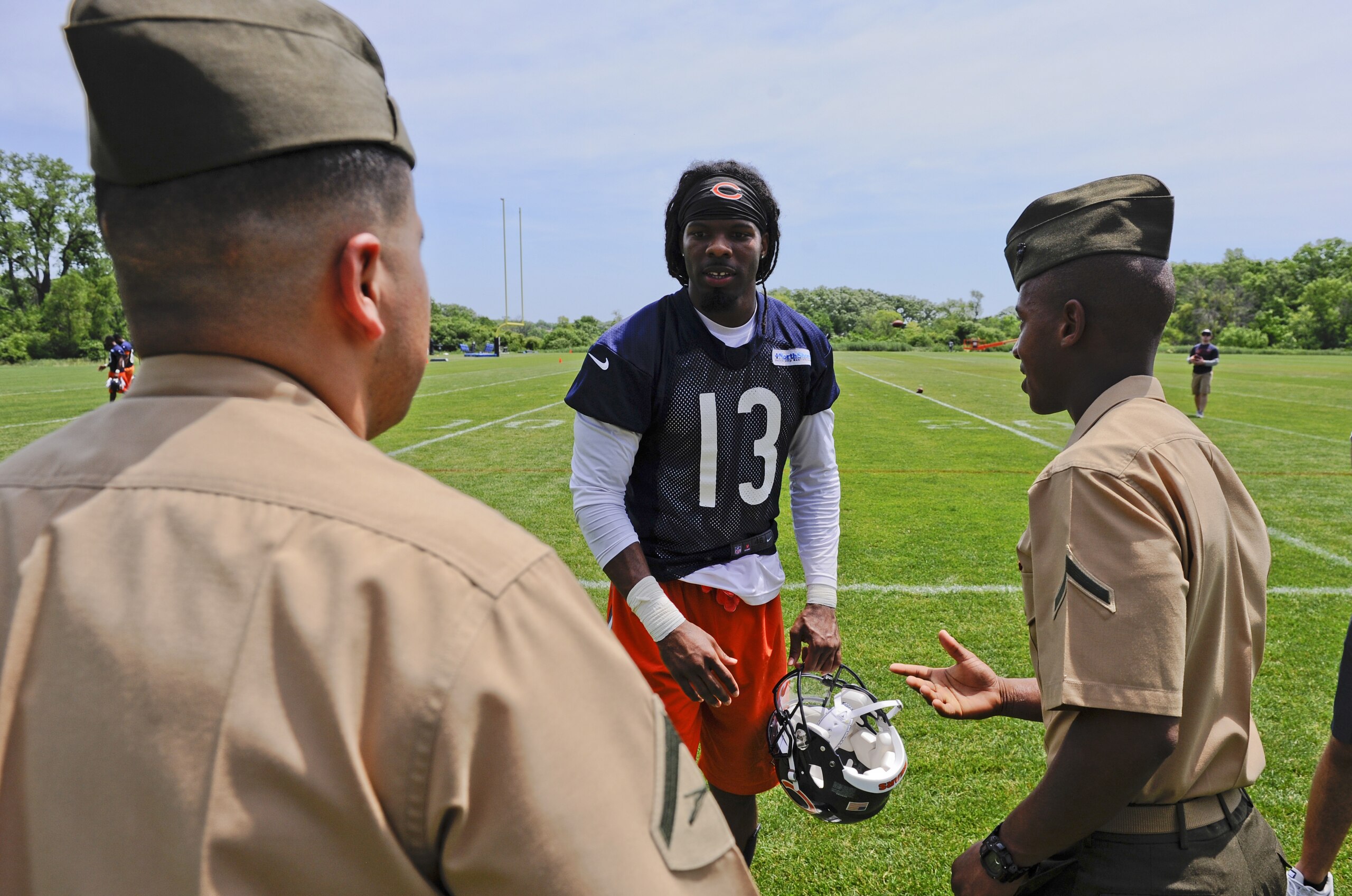 Rookie Kevin White missed Chicago's mandatory minicamp due to injury, but he is set to return for training camp. Rookie Kevin White missed Chicago's mandatory minicamp due to injury, but he is set to return for training camp.