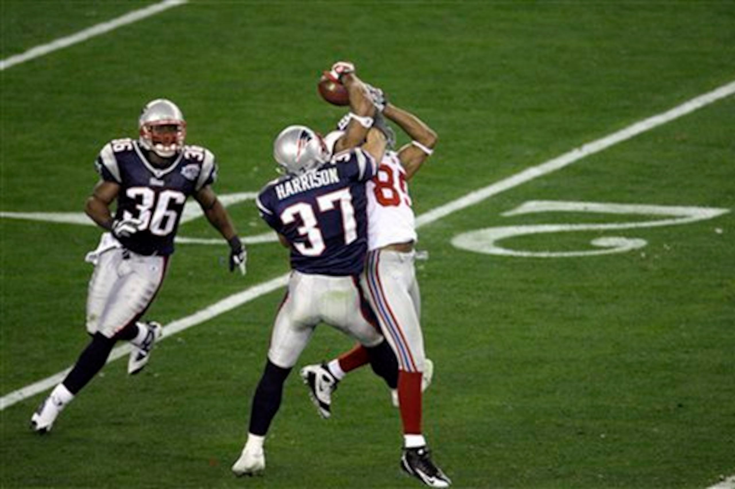 Thanks in large part to David Tyree's catch, the New York Giants stunned the Patriots in Super Bowl XLII.