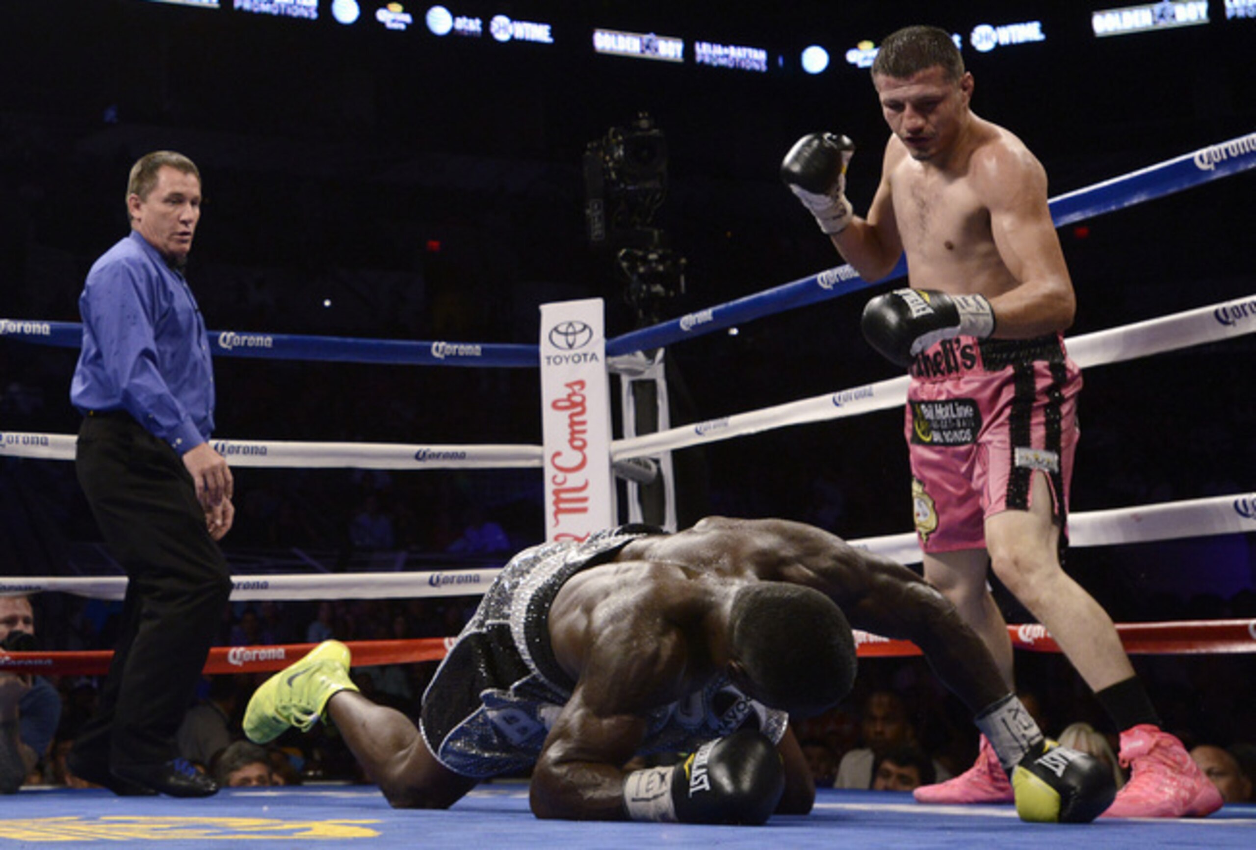 Journeyman Jesus Soto Karass dominated and stopped Berto in 2013. Journeyman Jesus Soto Karass dominated and stopped Berto in 2013.