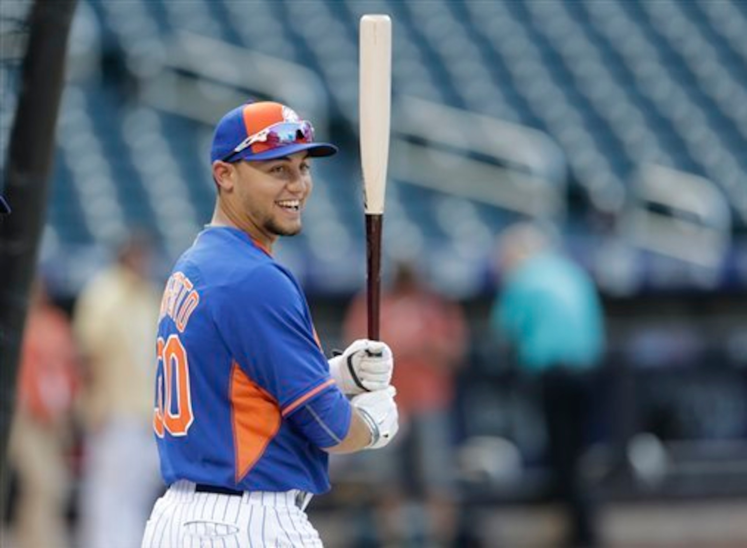 Michael Conforto has risen all the way to the majors behind solid production at the plate.