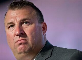 Arkansas coach Bret Bielema isn't pleased with his team's conference schedule this season.