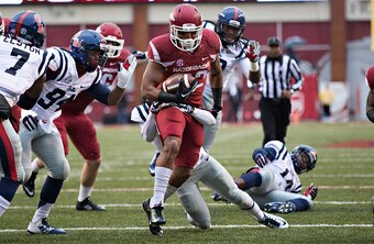 Just when you get used to the spread, along comes a running back like Jonathan Williams of Arkansas.