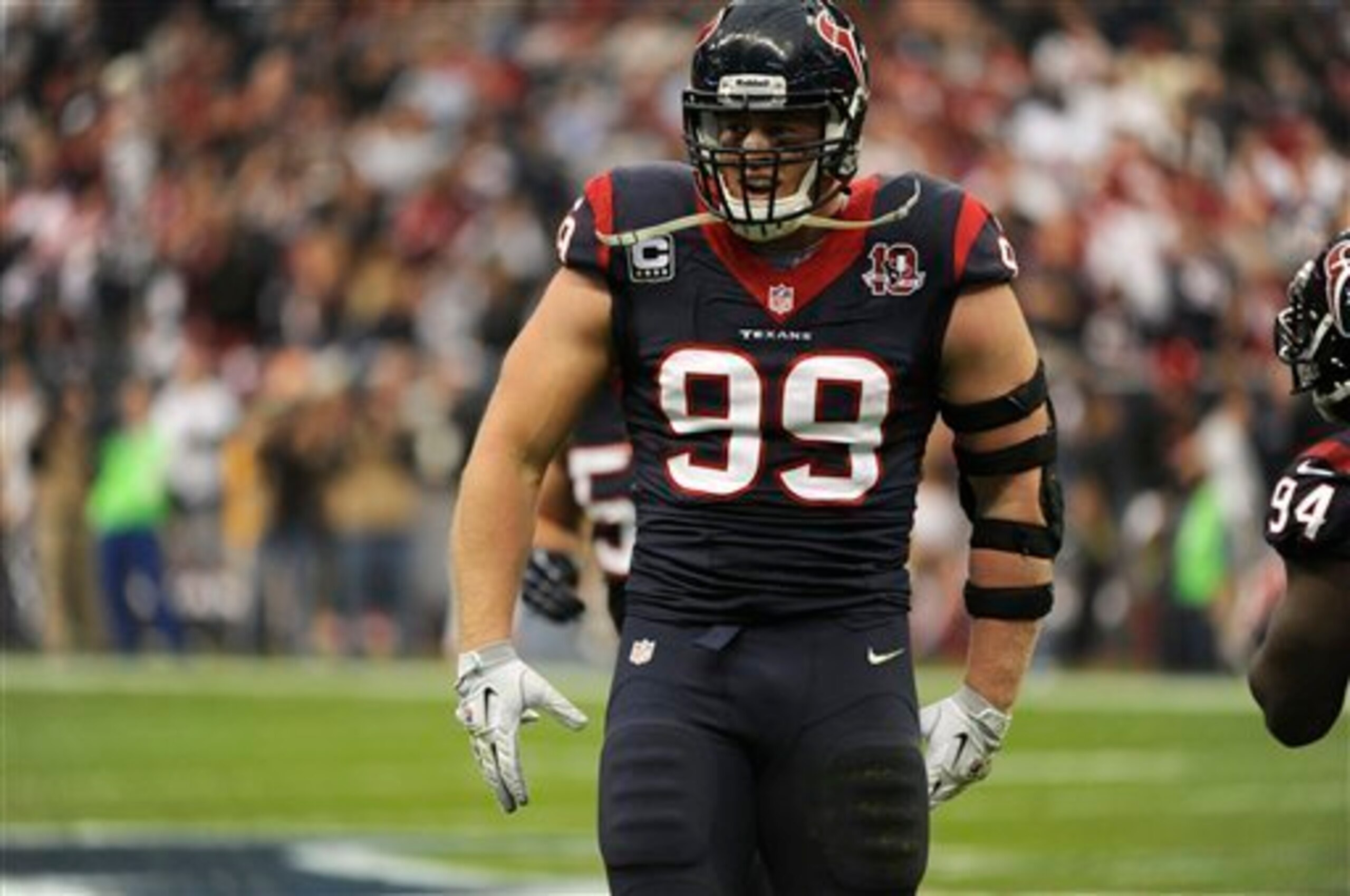 J.J. Watt was second in the league with 20.5 sacks last season and won the AP Defensive Player of the Year Award for the second time in his career.