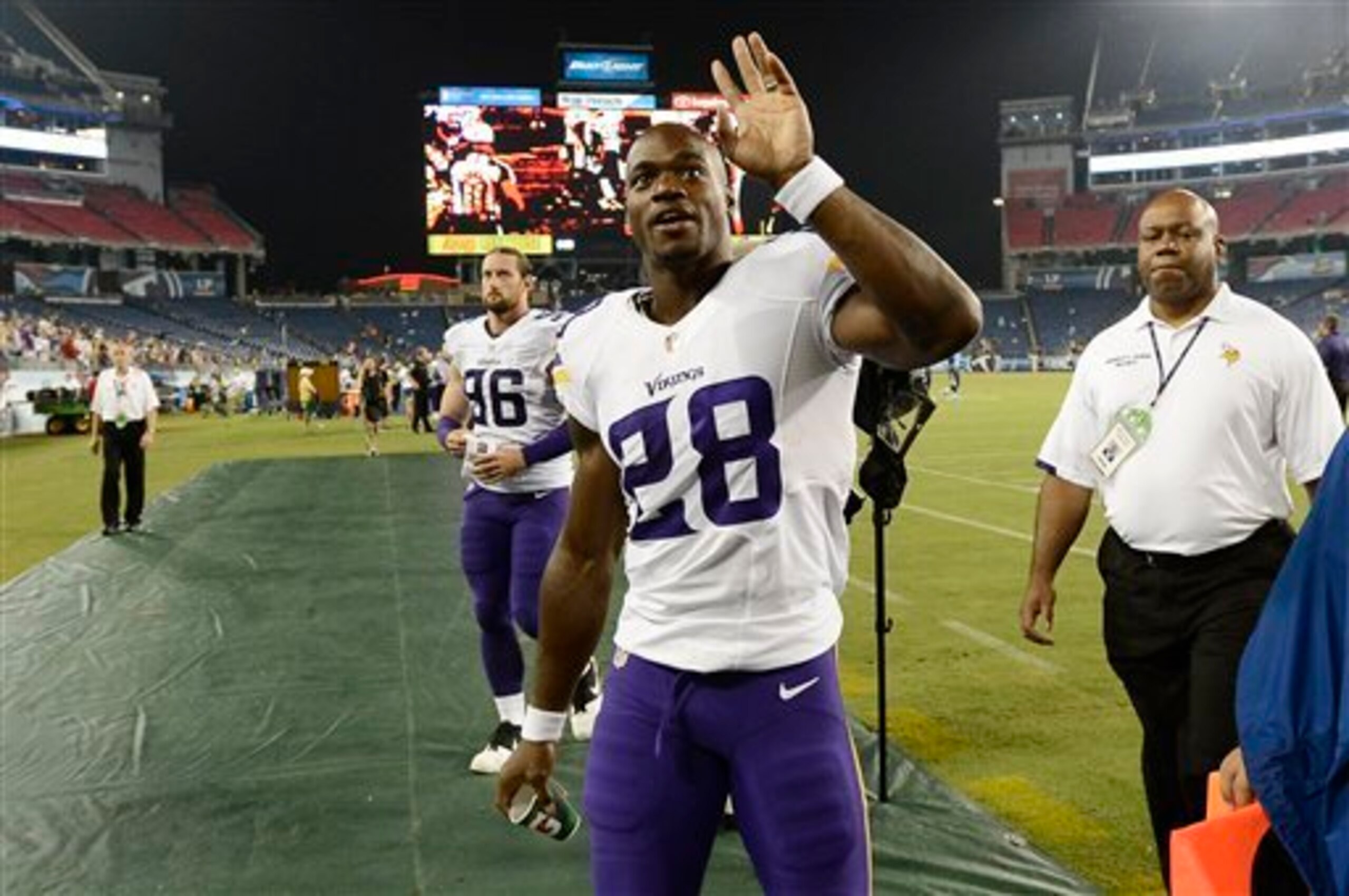After missing 15 games last season, Adrian Peterson returns and hopes to lead the Vikings to the playoffs in 2015.