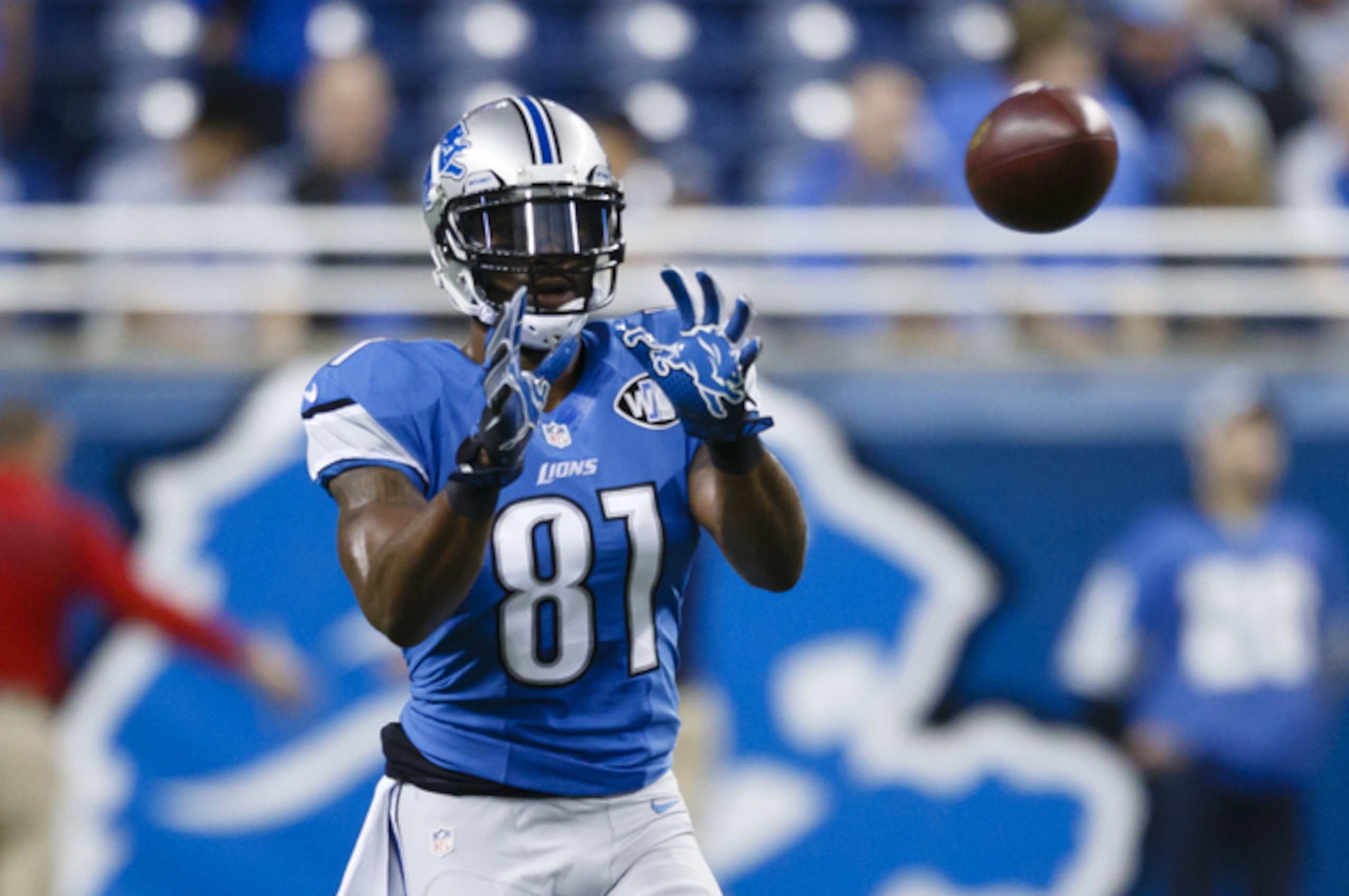 Calvin Johnson missed three games because of injury last season and finished with 71 catches for 1,077 yards.