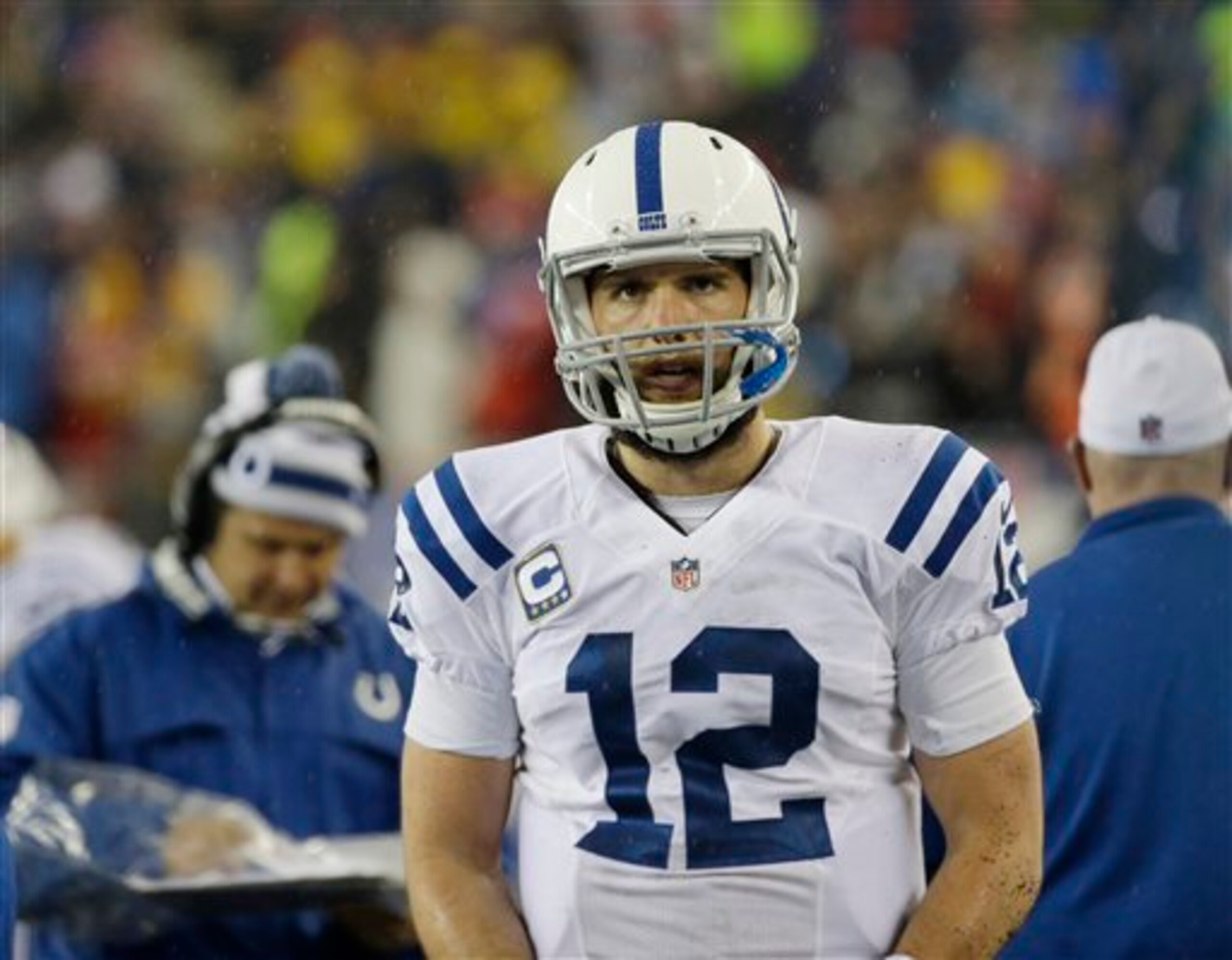 Andrew Luck led the league with 40 touchdown passes in 2014.