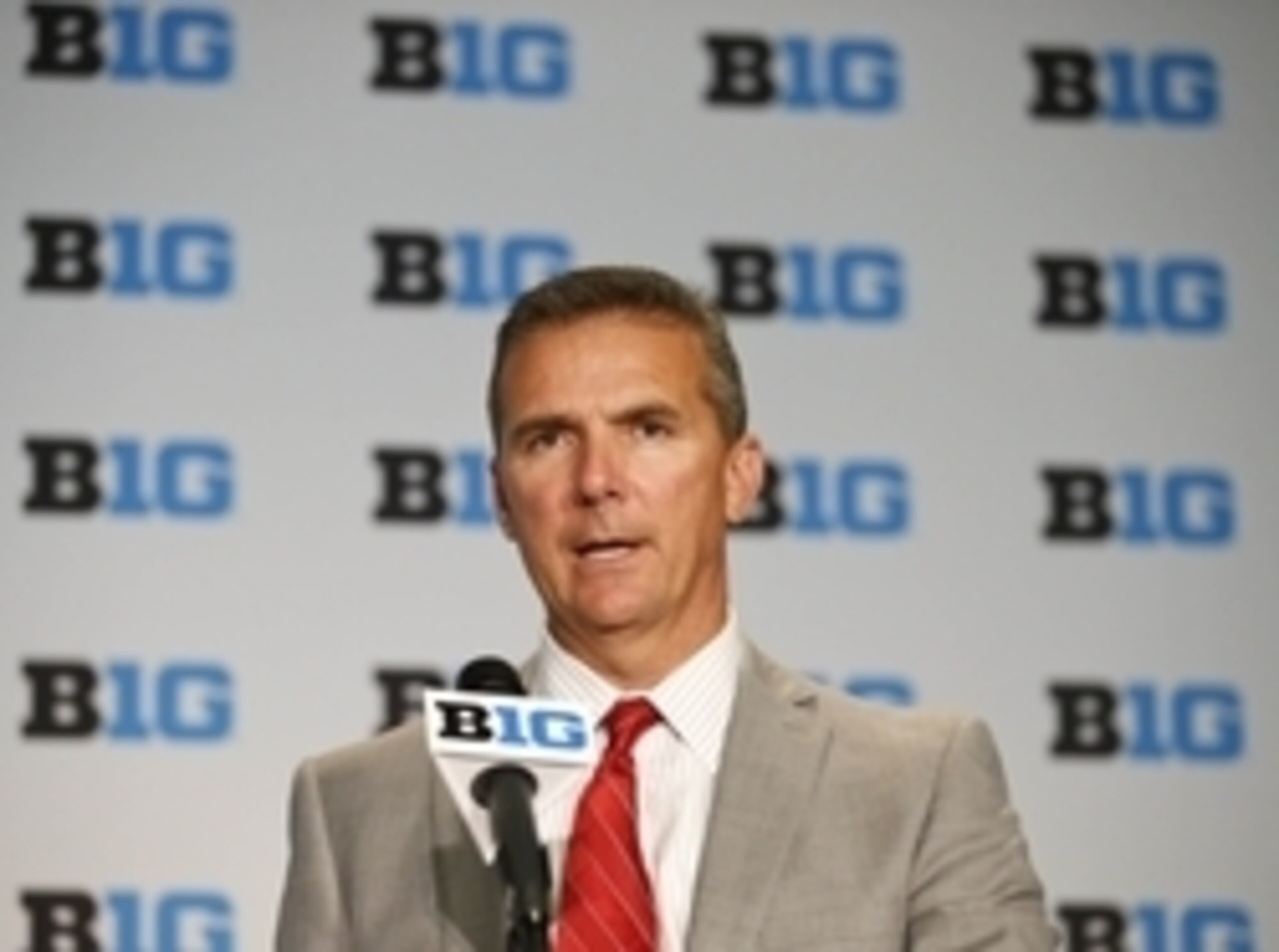 Urban Meyer at Big 10 media day.