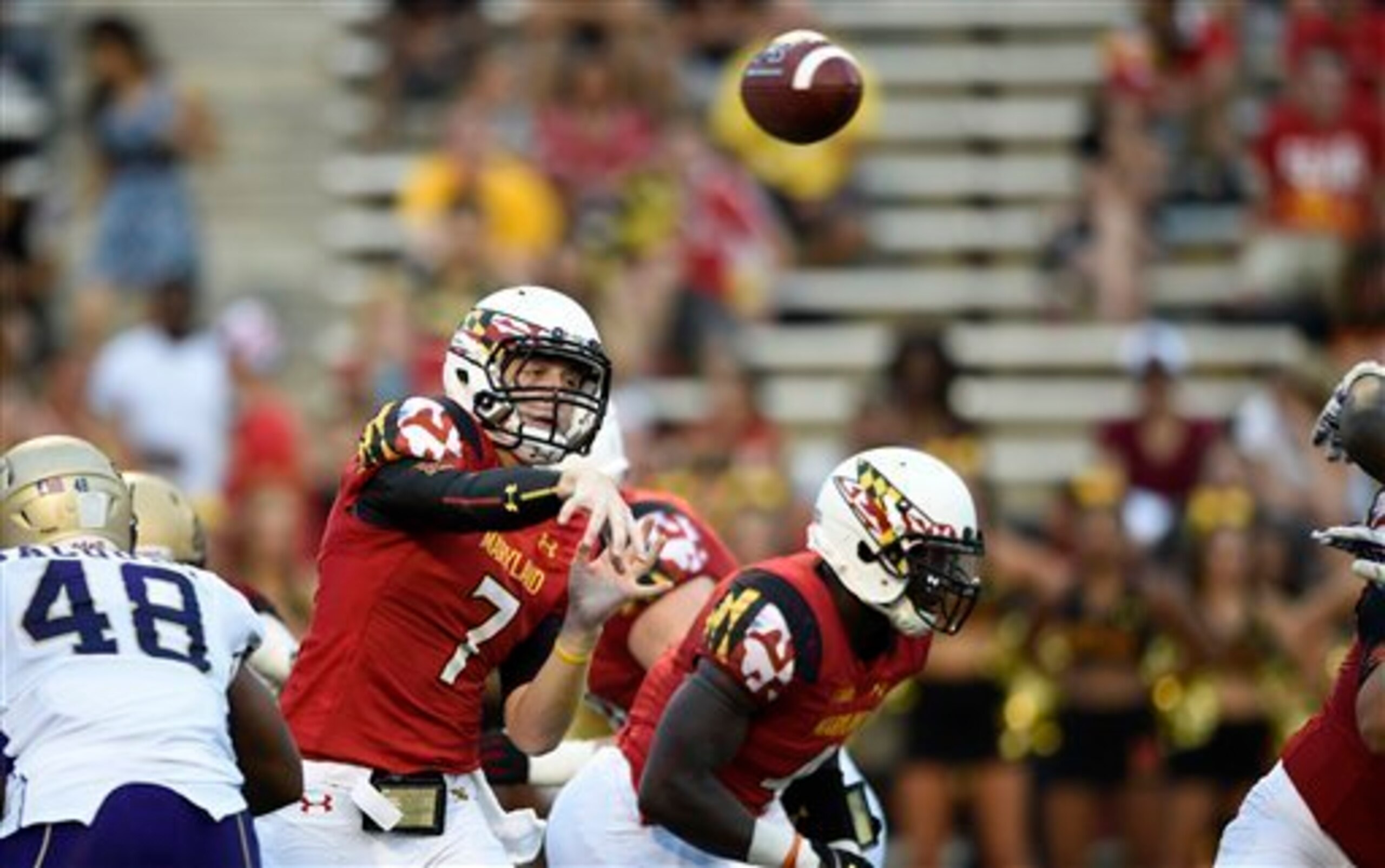 The burden is on Caleb Rowe to lead the Maryland offense.