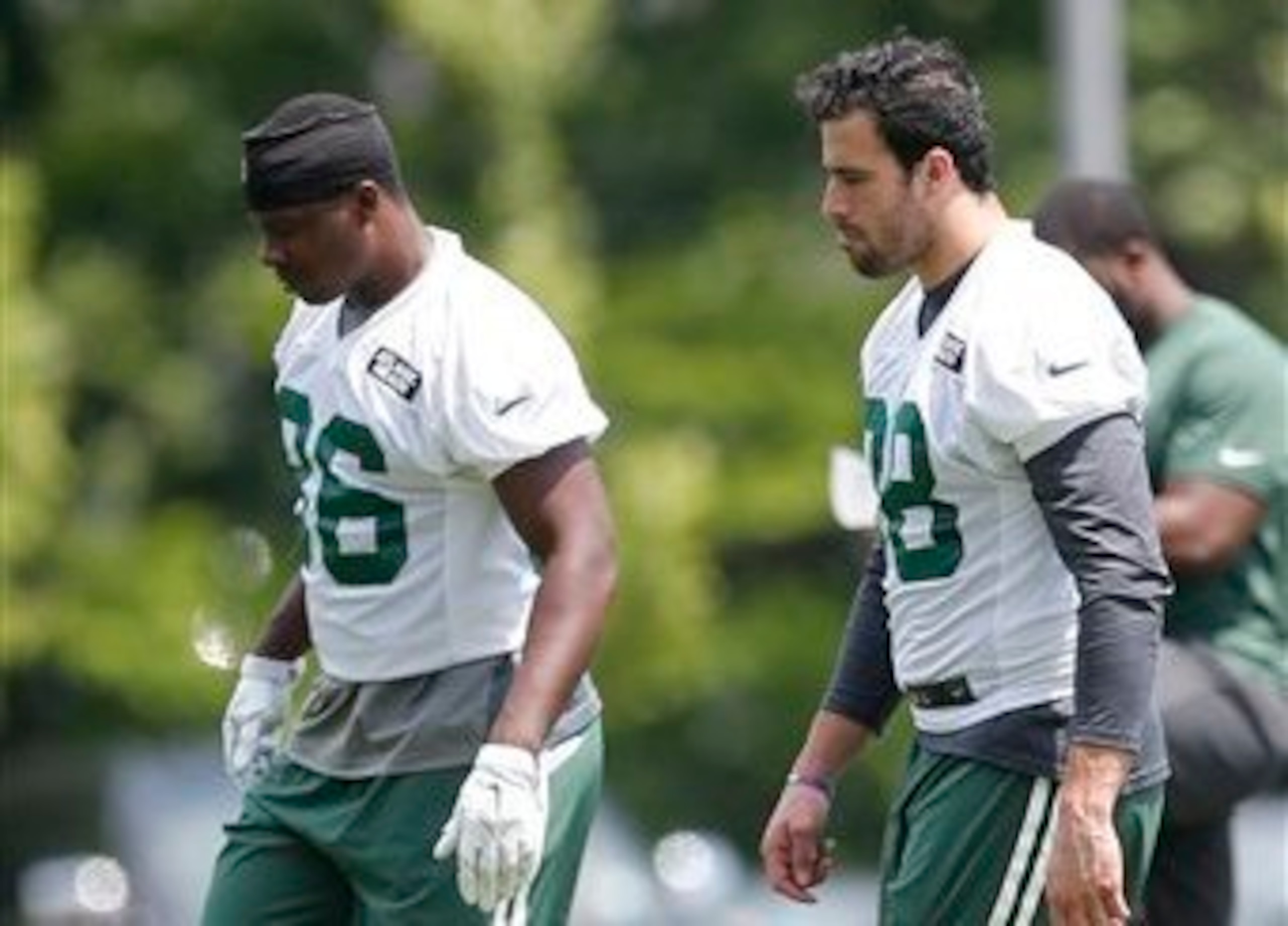 As tight ends in Chan Gailey's offense, Wes Saxton (86, left) and Jace Amaro (88, right) may not be featured in prominent roles in 2015.
