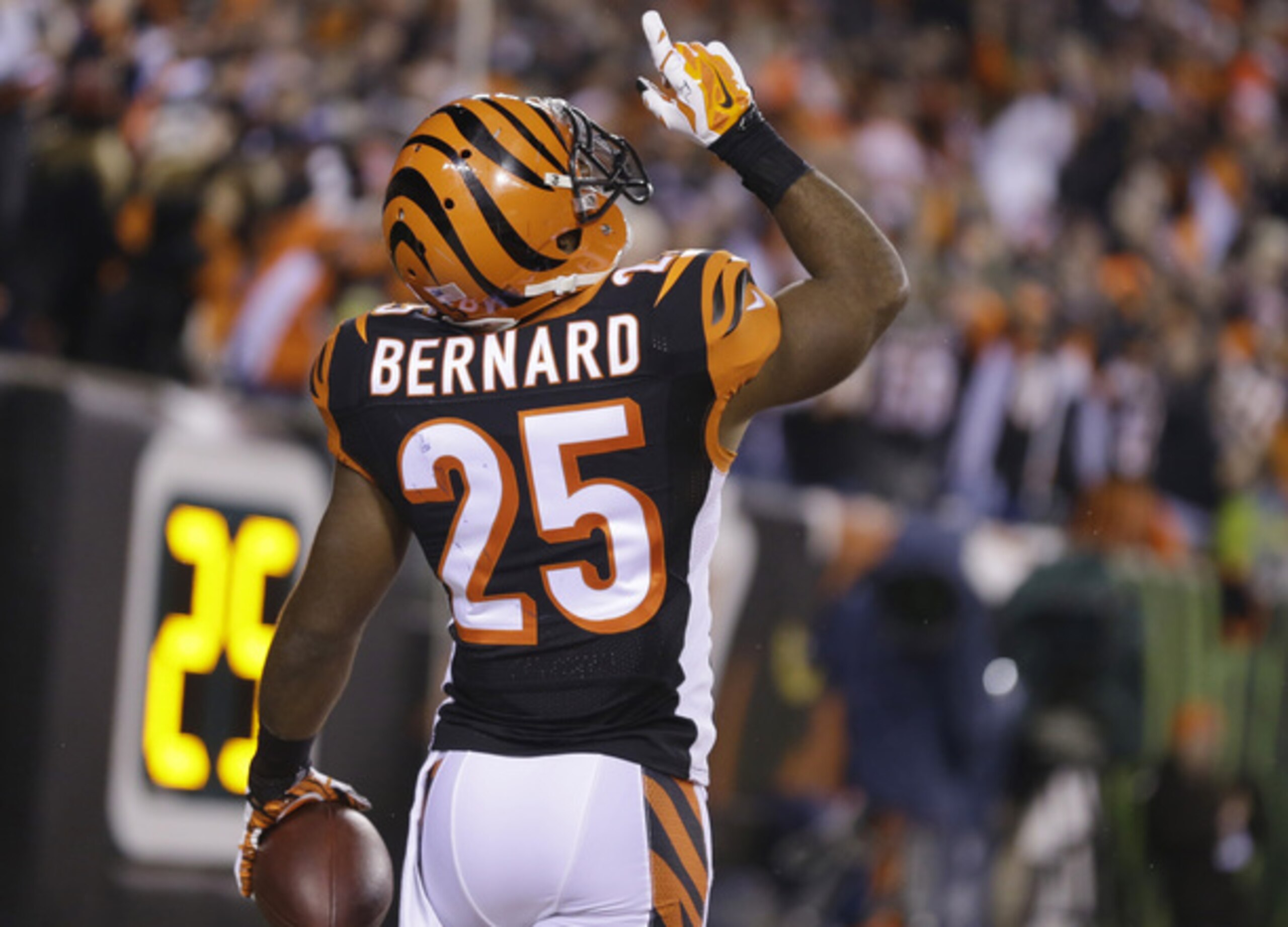 Giovani Bernard will take a back seat to Jeremy Hill.
