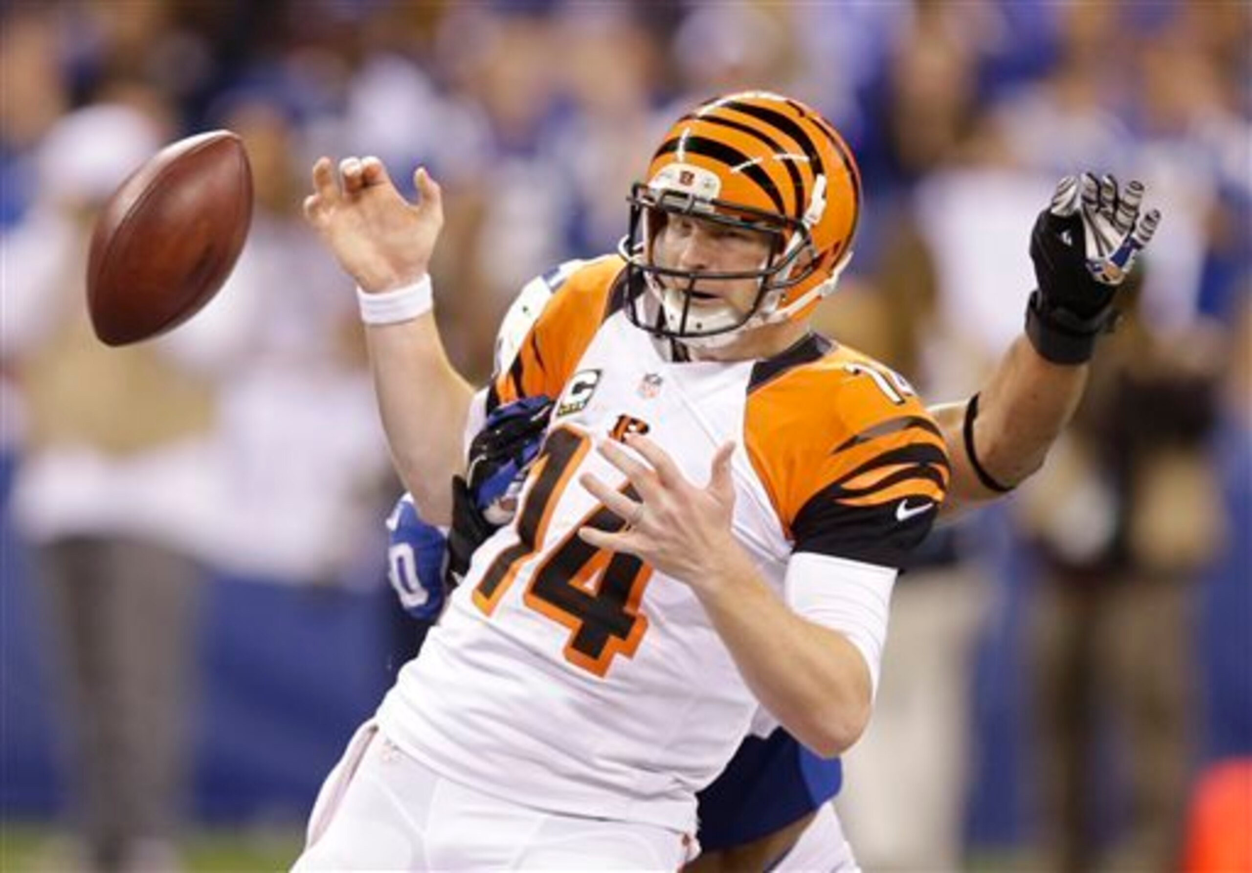 Andy Dalton had his lowest TD total of his career in 2014.