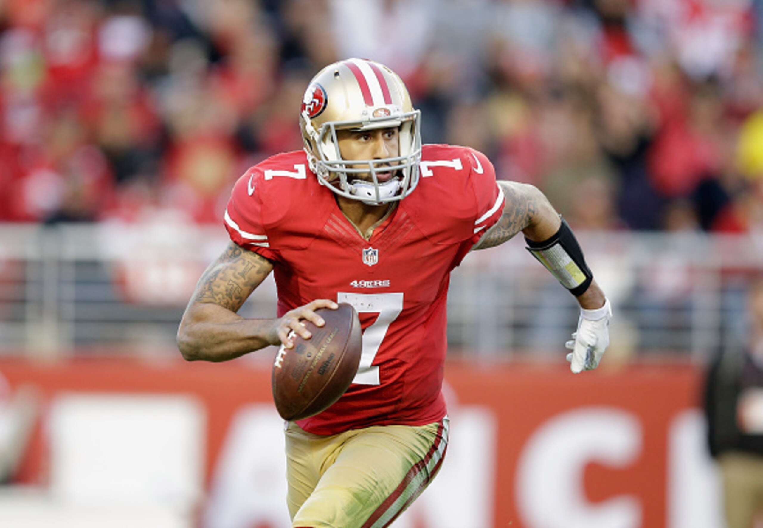 49ers QB Colin Kaepernick will have to be a stabilizing force for his team after a tumultuous offseason.