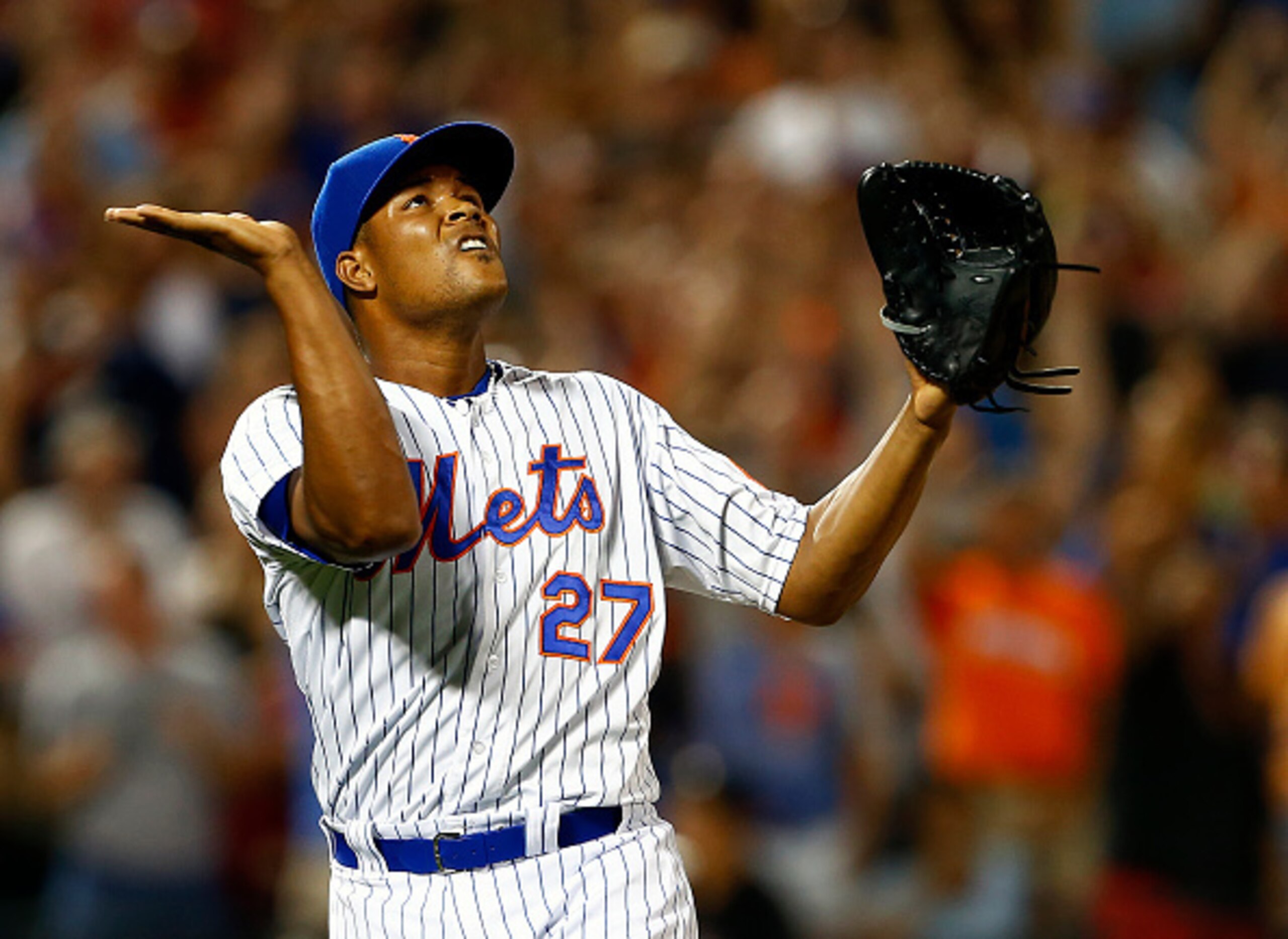 Jeurys Familia pitched to a 4.61 ERA in July.