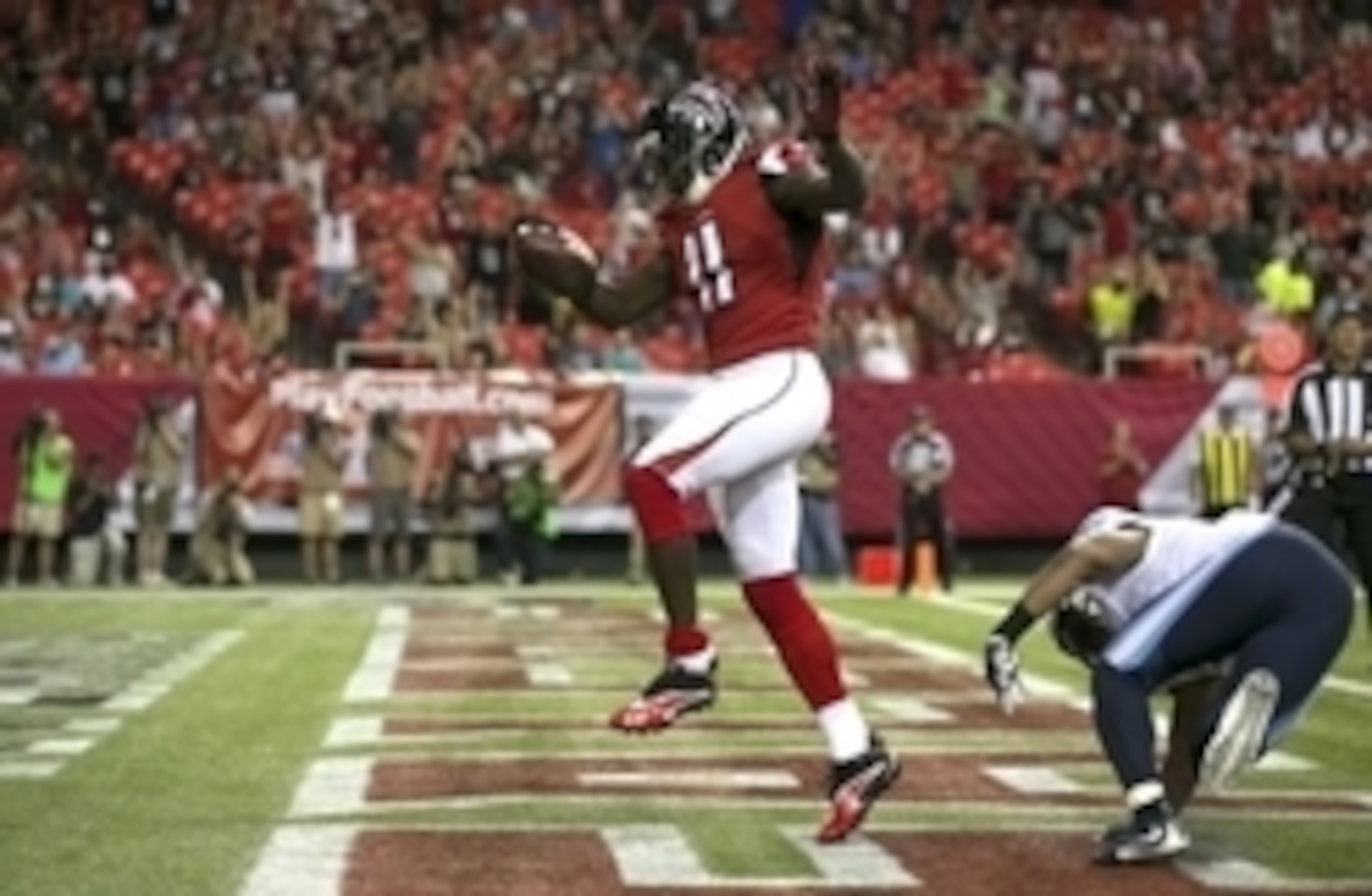 Expect to see a lot of touchdown celebrations this season from Jones. Expect to see a lot of touchdown celebrations this season from Jones.