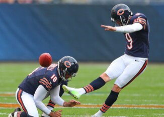 Punter Pat O'Donnell (16) and kicker Robbie Gould (9) will return in 2015 as the team's top specialists.