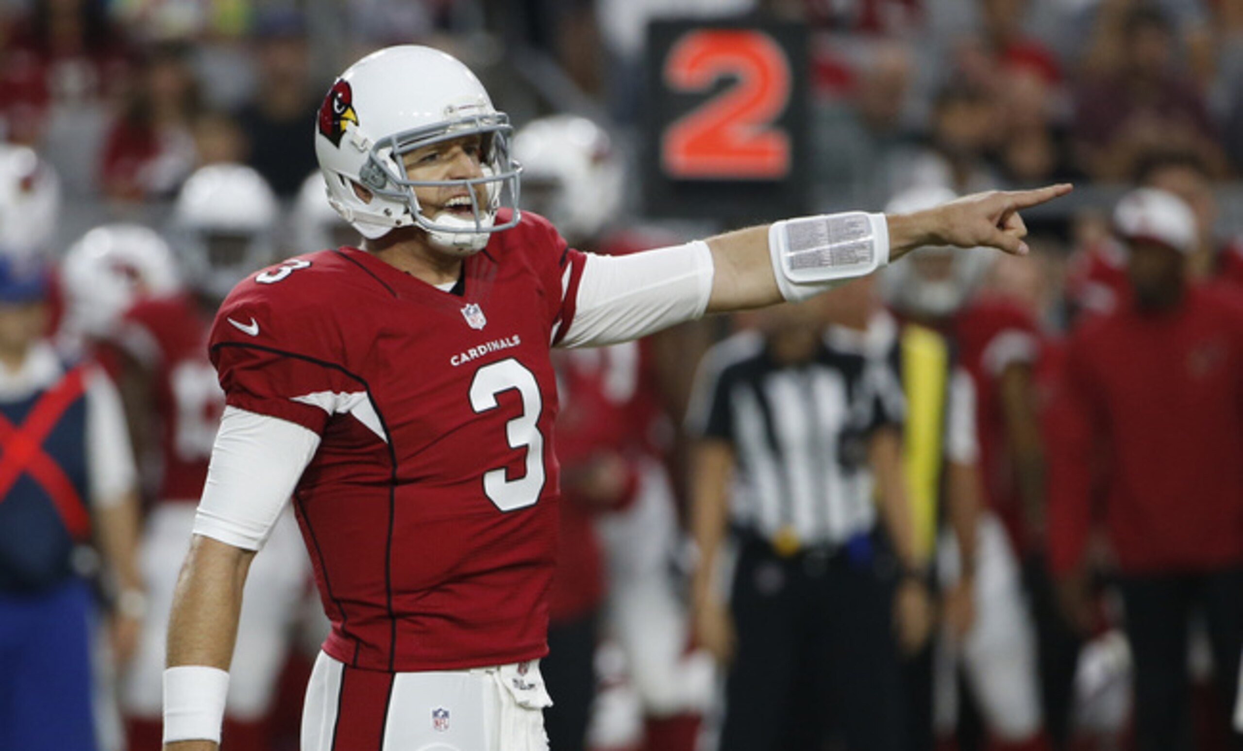 Carson Palmer had the Cardinals rolling during his brief stint Saturday.