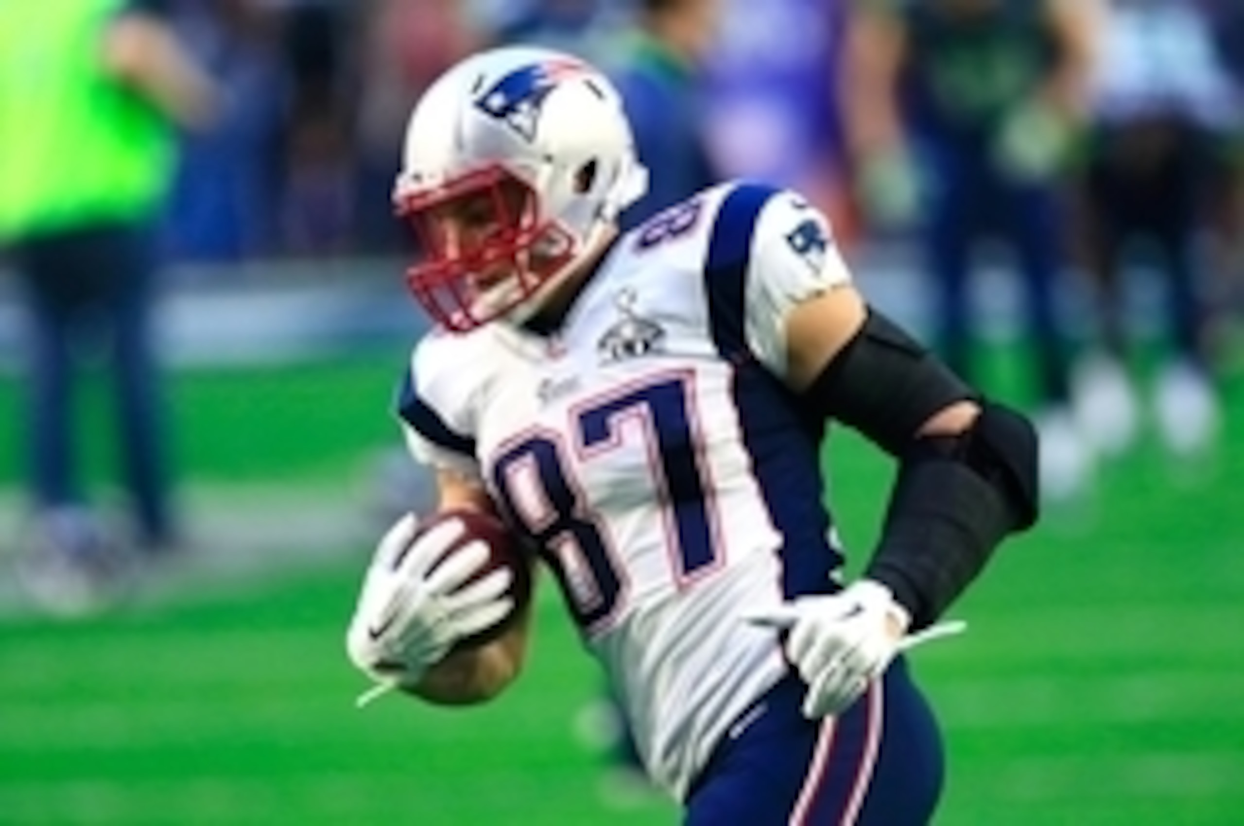 New England's Rob Gronkowski tops the list of TEs.