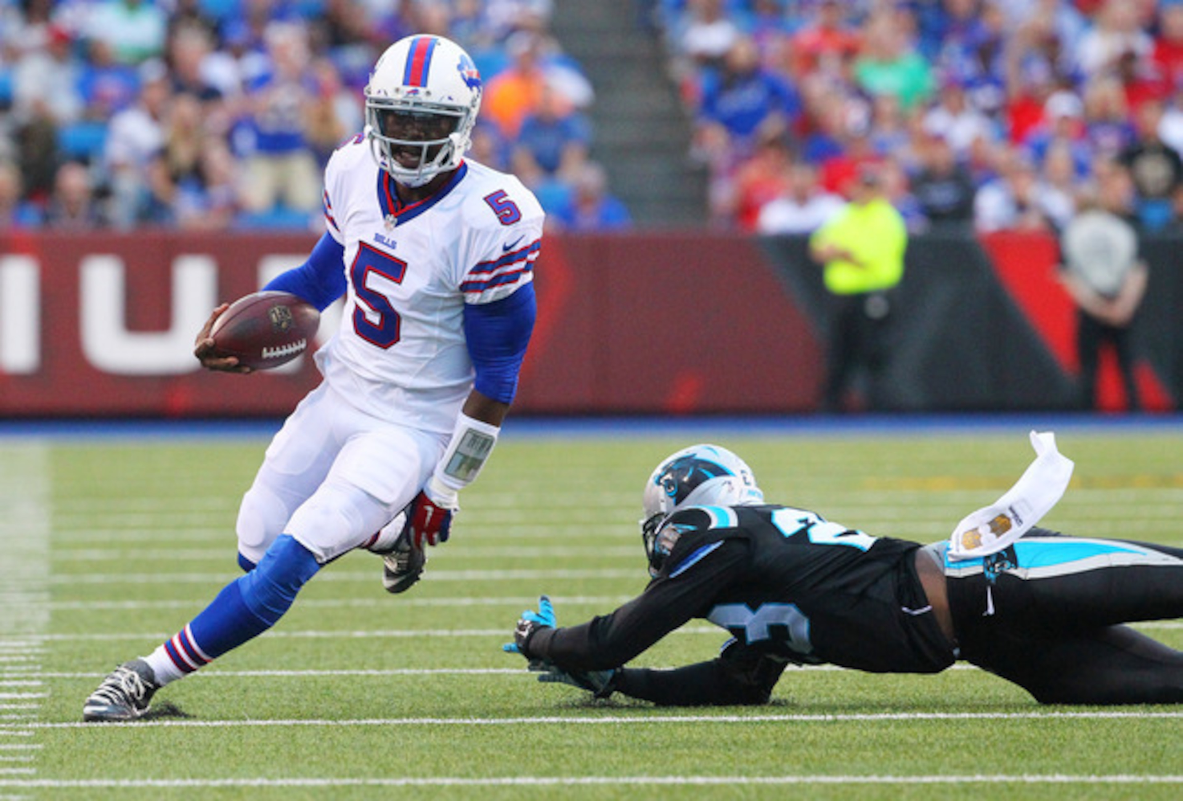 Taylor toiled away for four years as Flacco's backup in Baltimore before being given to chance to start in Buffalo. Taylor toiled away for four years as Flacco's backup in Baltimore before being given to chance to start in Buffalo.
