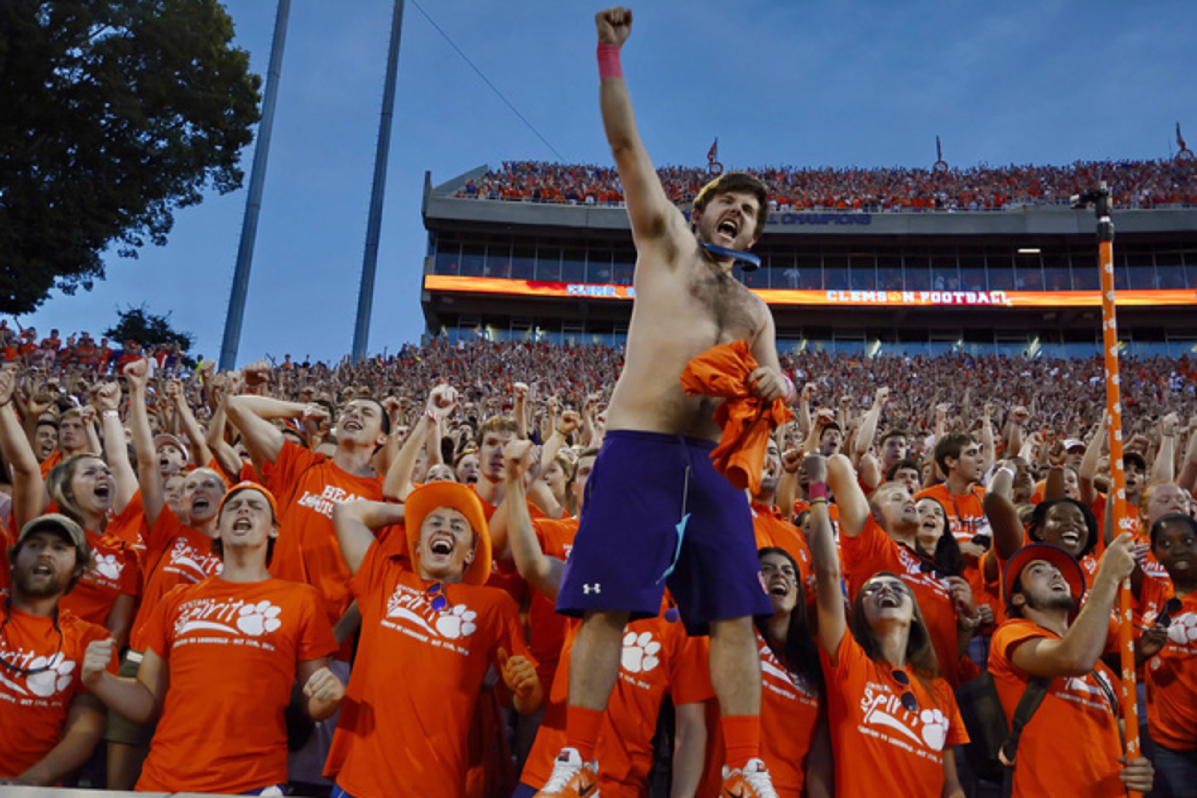 Clemson's fanbase knows how to support its team. Clemson's fanbase knows how to support its team.